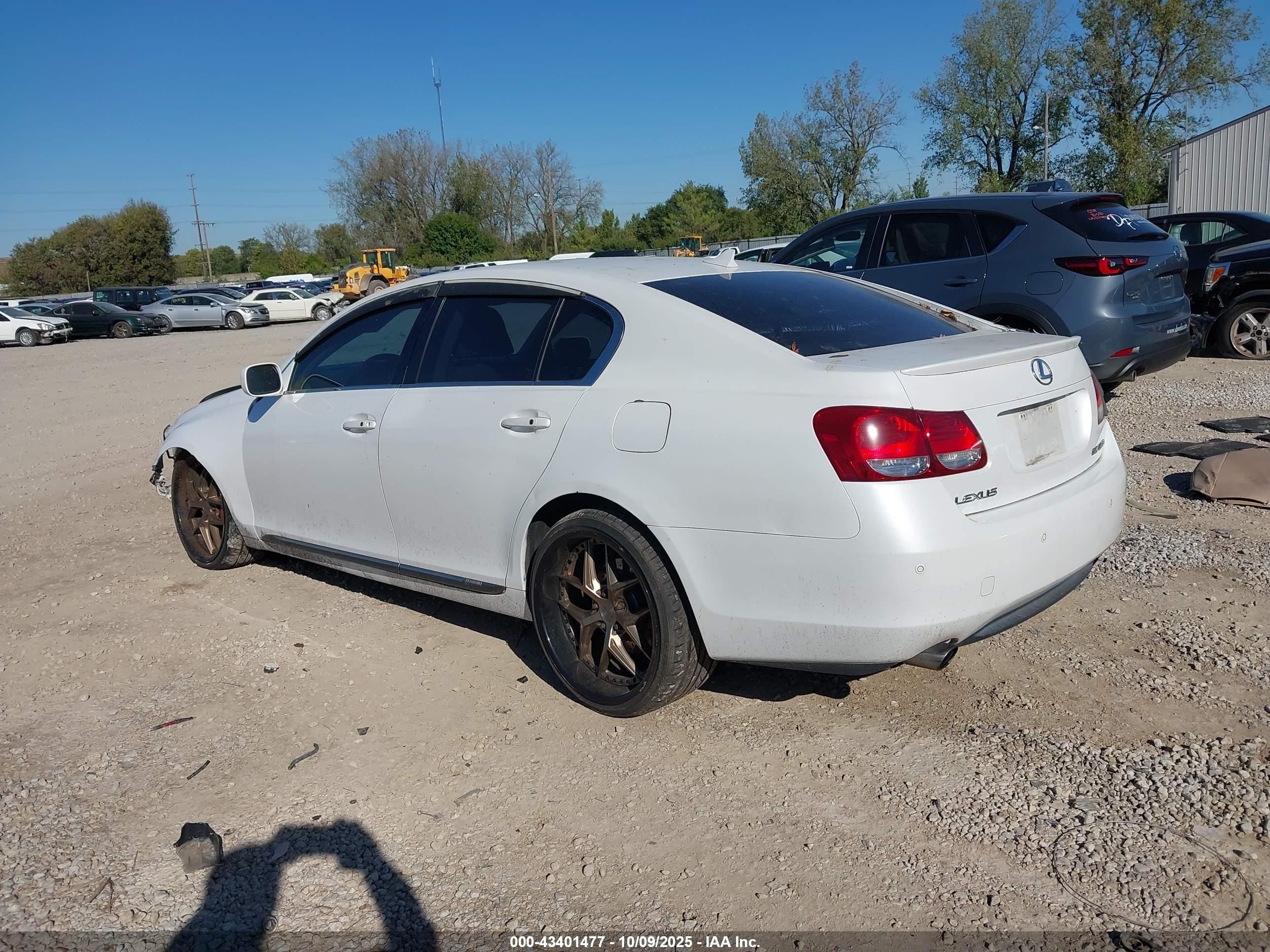 2007 Lexus Gs 450h   Белый vin: JTHBC96SX75005487