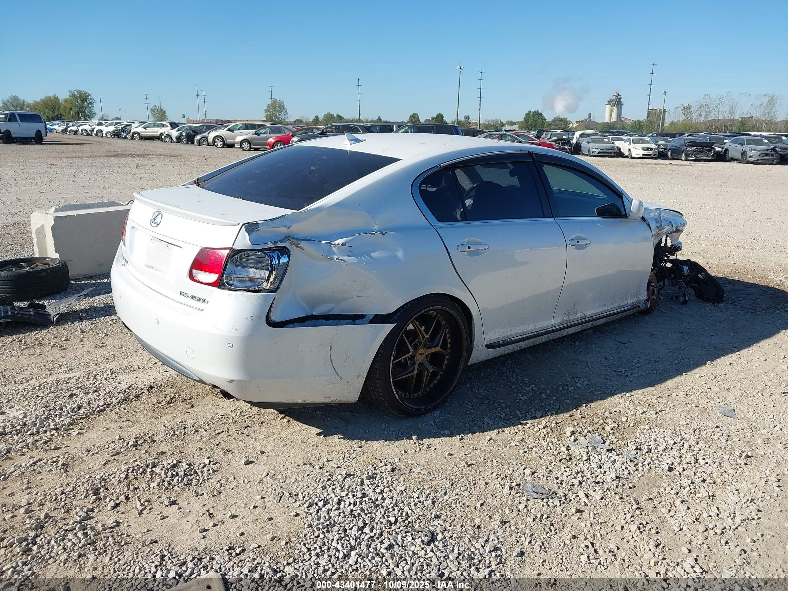 2007 Lexus Gs 450h   Белый vin: JTHBC96SX75005487