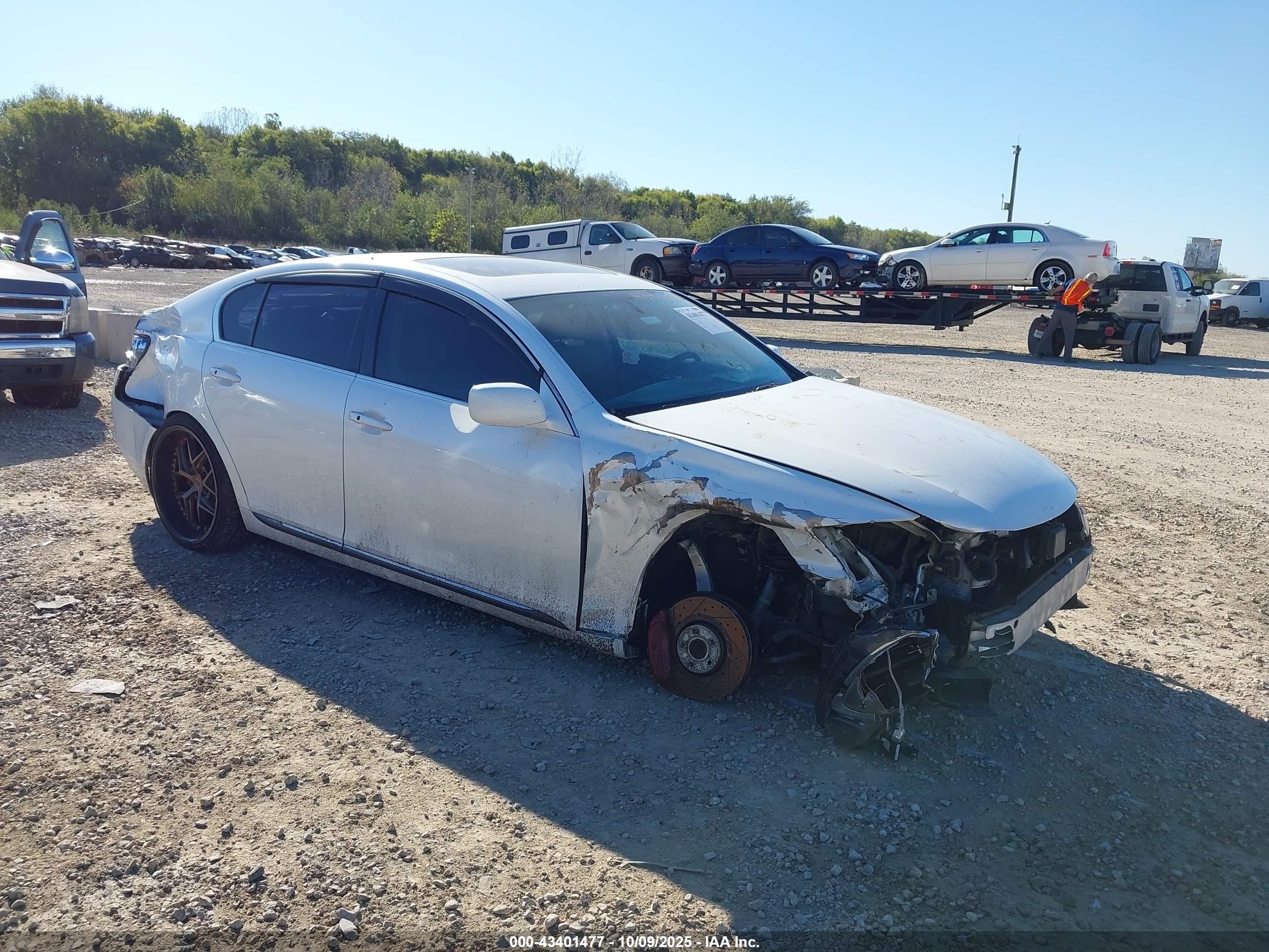 2007 Lexus Gs 450h   Белый vin: JTHBC96SX75005487