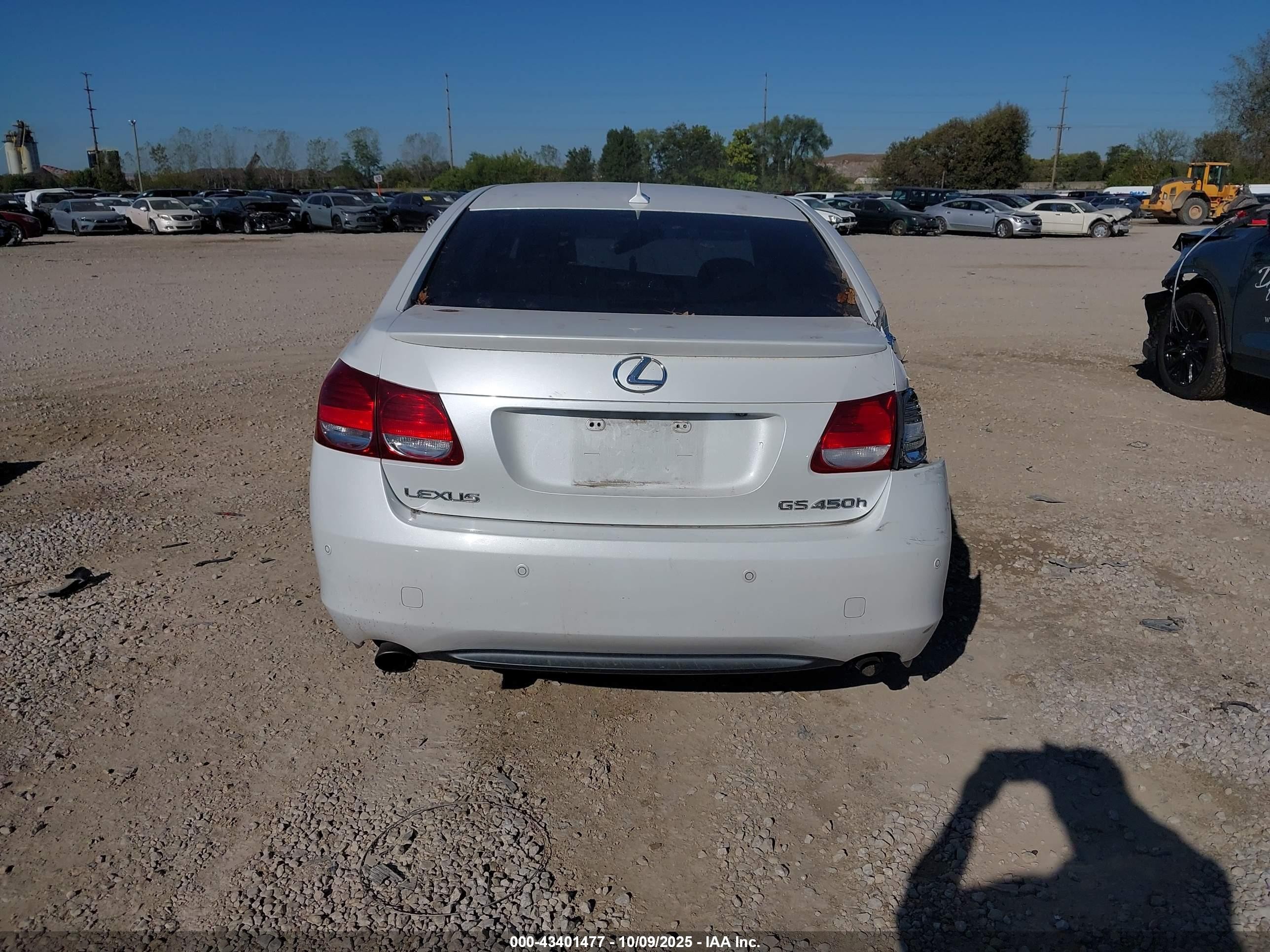 2007 Lexus Gs 450h   Белый vin: JTHBC96SX75005487