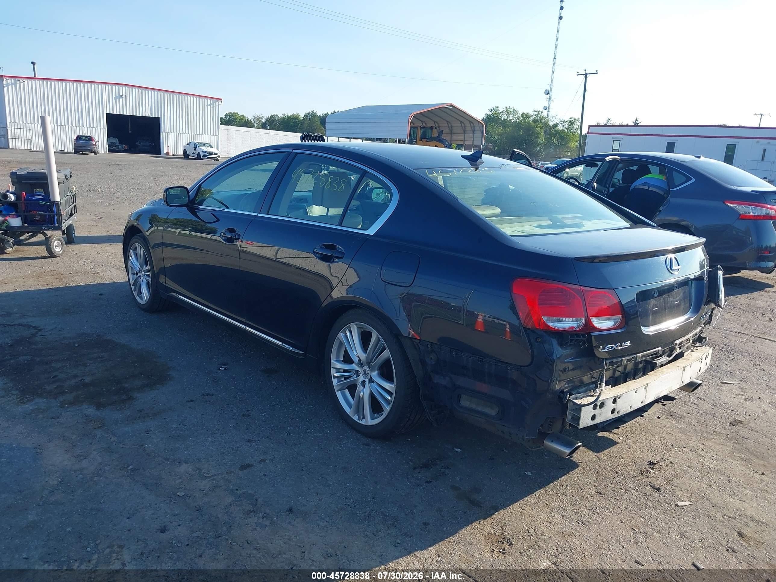 2007 Lexus Gs 450h   Синий vin: JTHBC96SX75006509