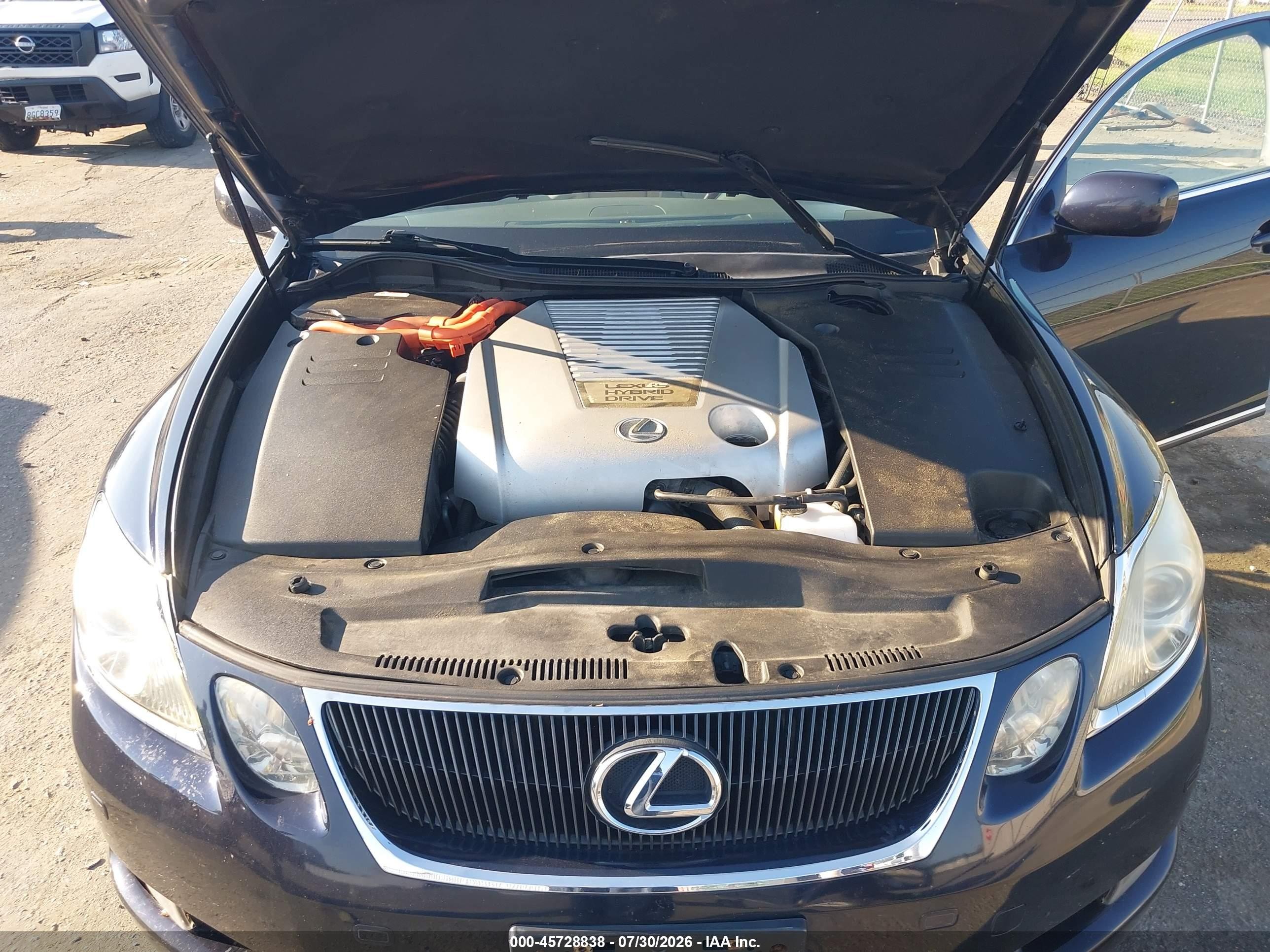2007 Lexus Gs 450h   Синий vin: JTHBC96SX75006509