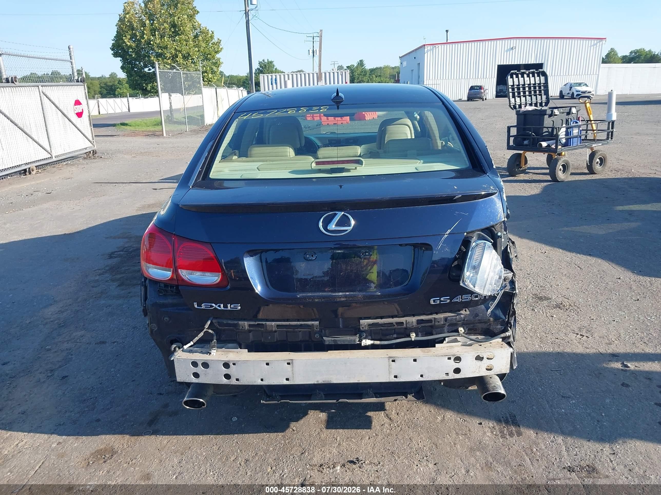 2007 Lexus Gs 450h   Синий vin: JTHBC96SX75006509