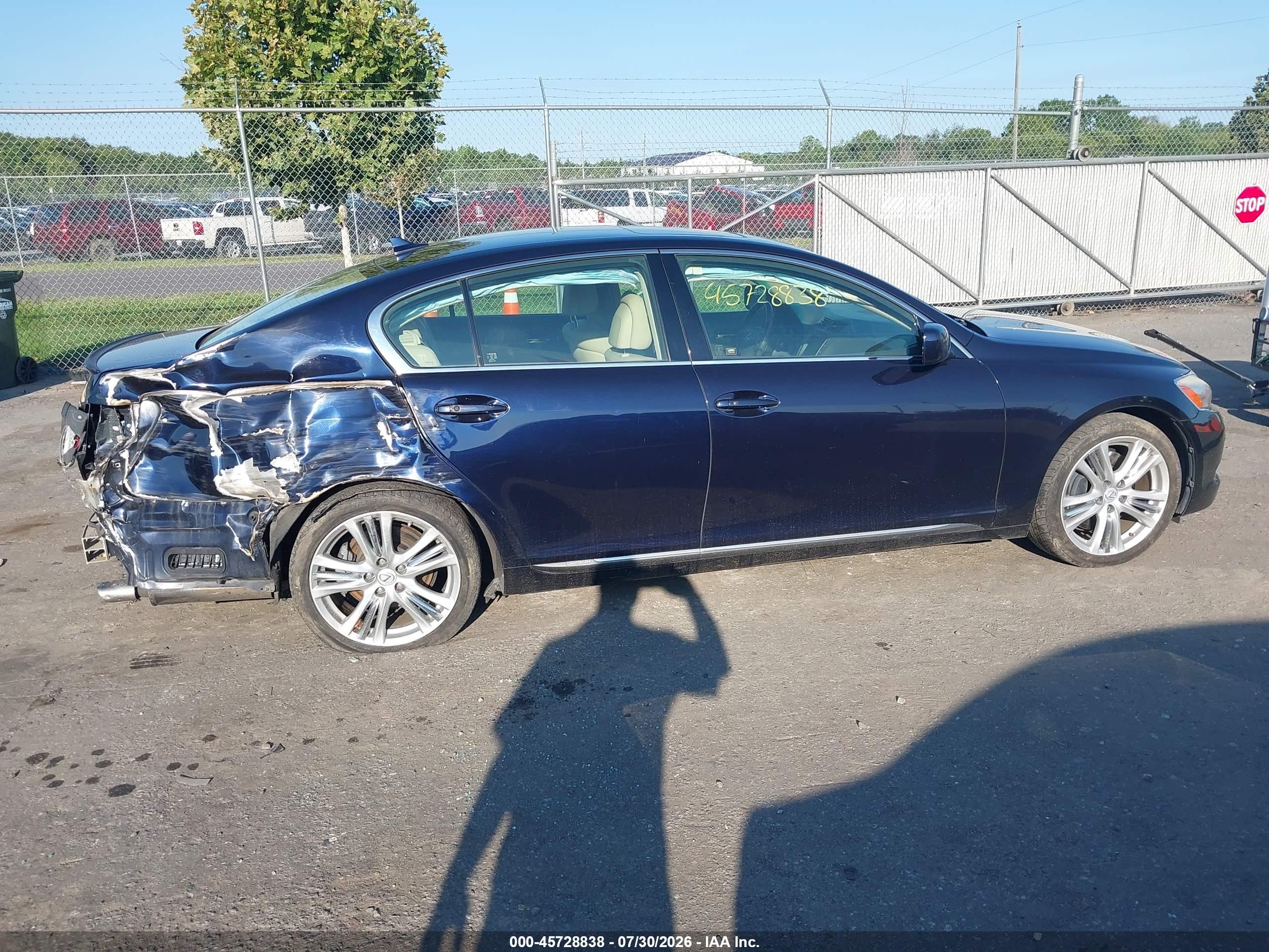 2007 Lexus Gs 450h   Синий vin: JTHBC96SX75006509