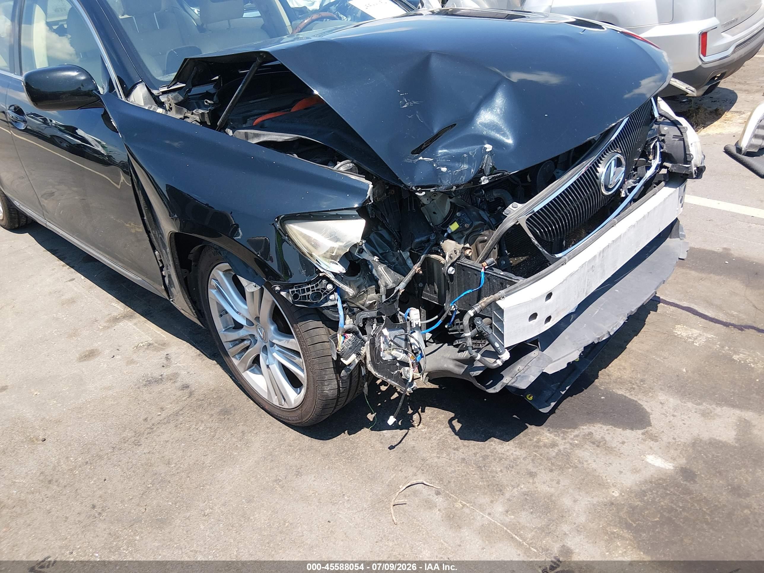 2007 Lexus Gs 450h   Black vin: JTHBC96SX75007515