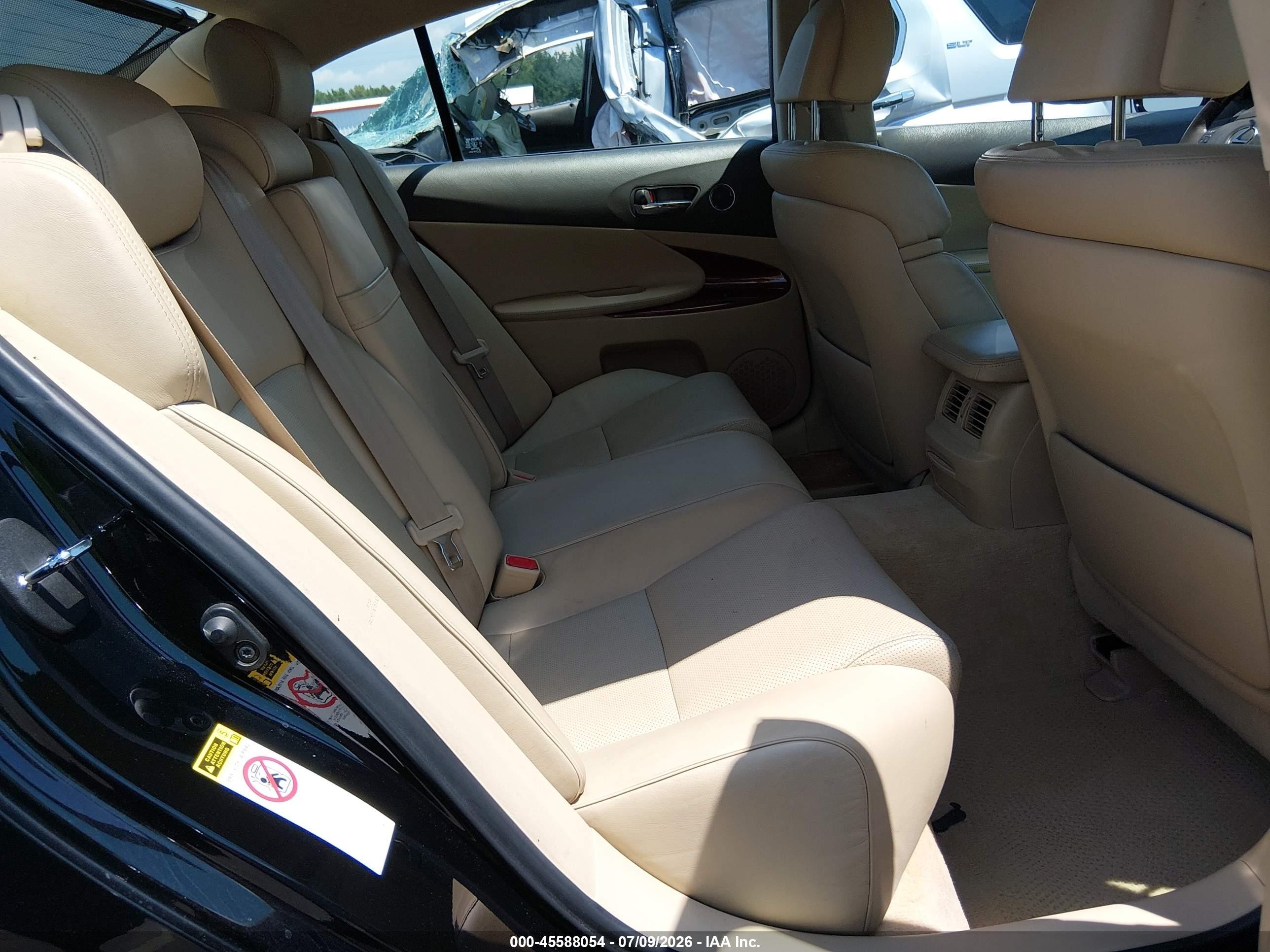 2007 Lexus Gs 450h   Black vin: JTHBC96SX75007515