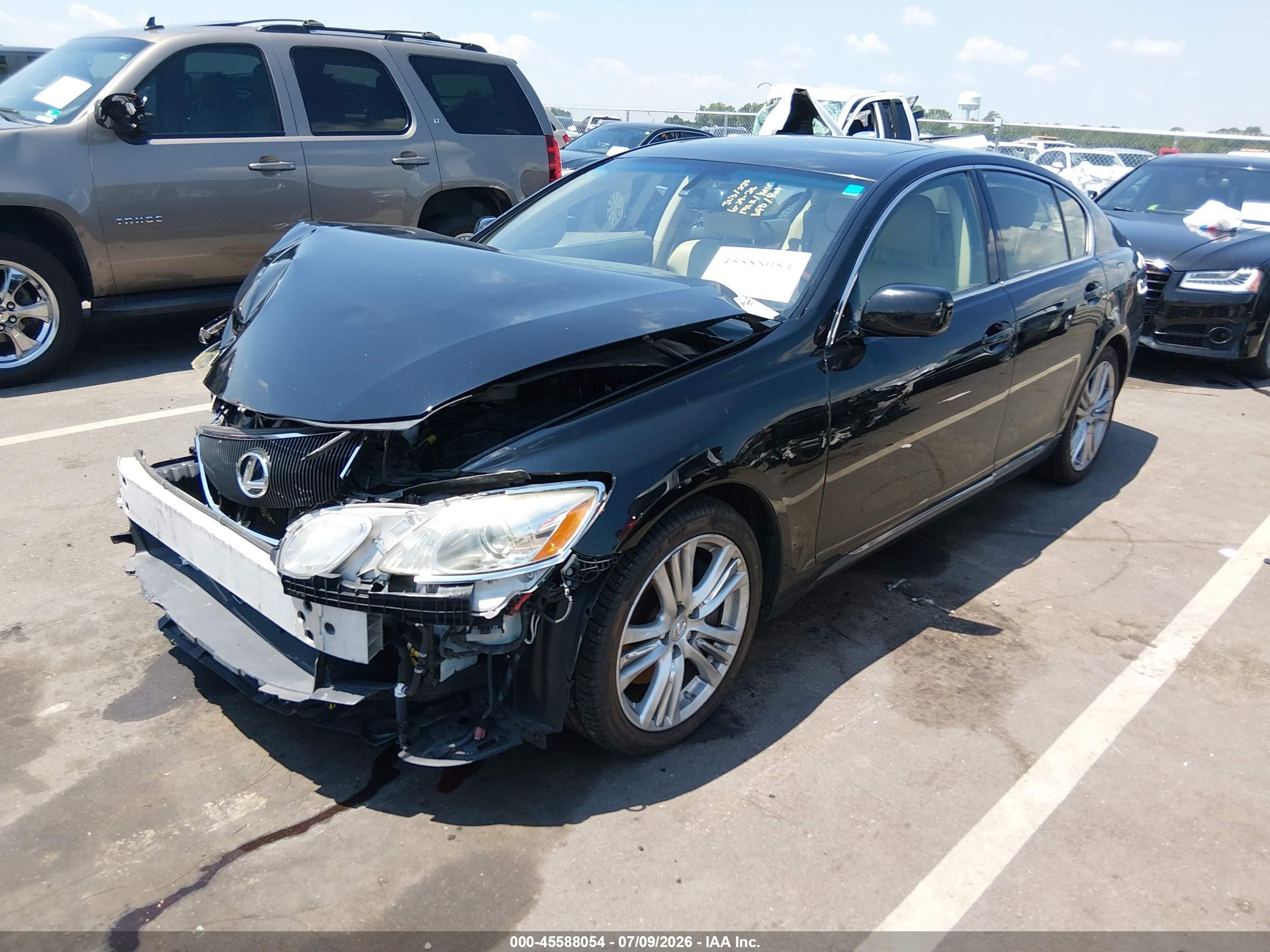 2007 Lexus Gs 450h   Black vin: JTHBC96SX75007515