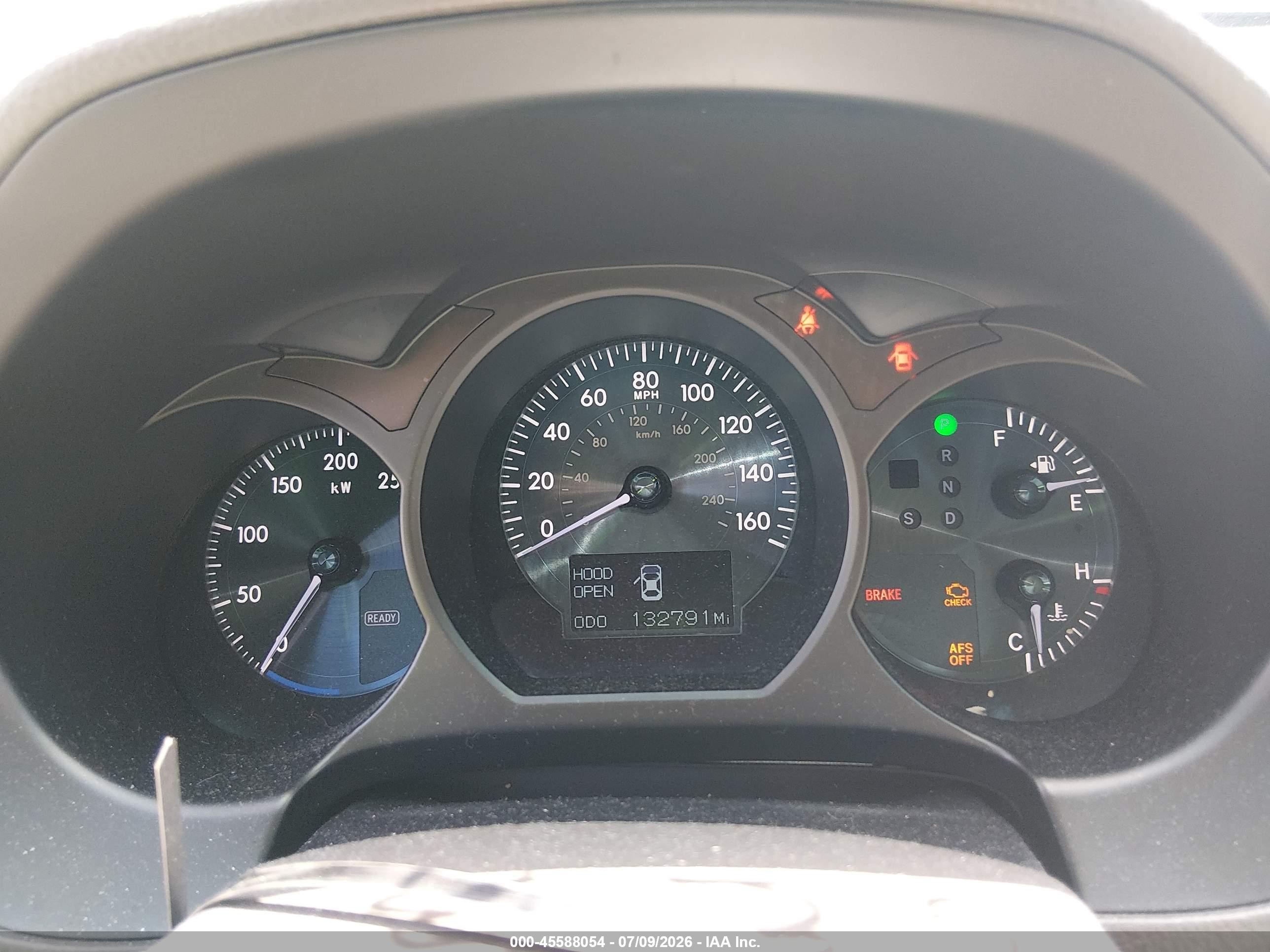 2007 Lexus Gs 450h   Black vin: JTHBC96SX75007515