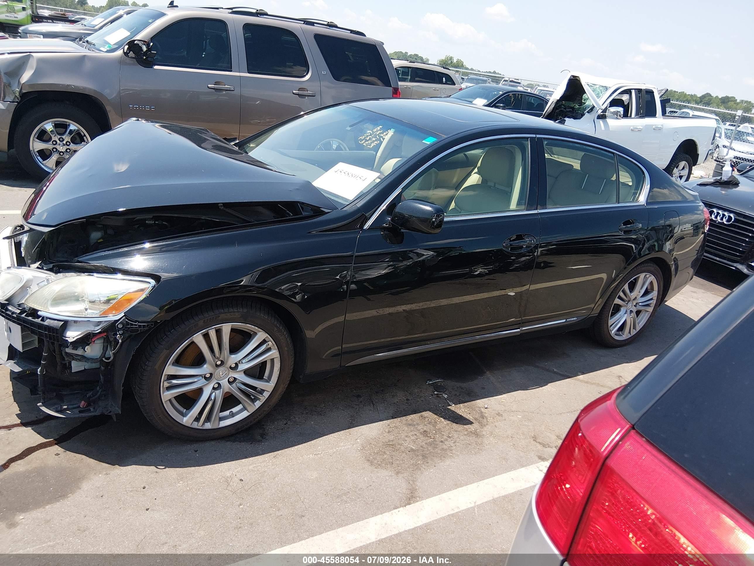 2007 Lexus Gs 450h   Black vin: JTHBC96SX75007515