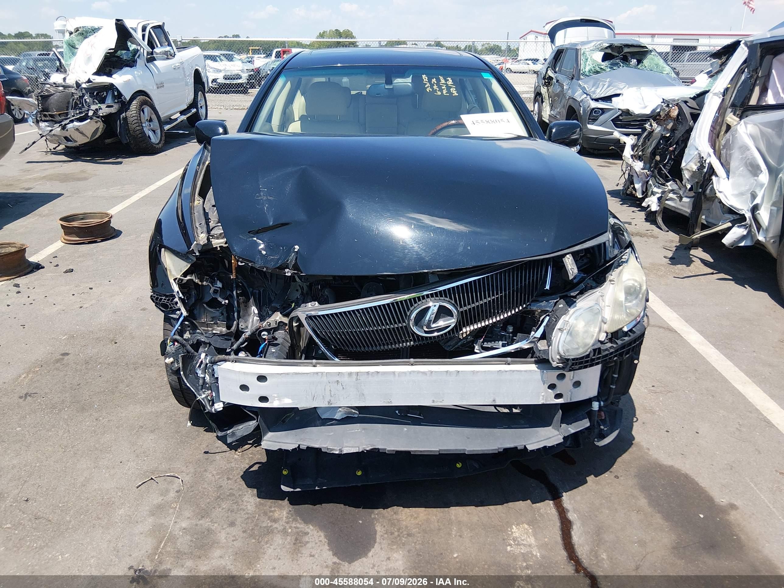 2007 Lexus Gs 450h   Black vin: JTHBC96SX75007515