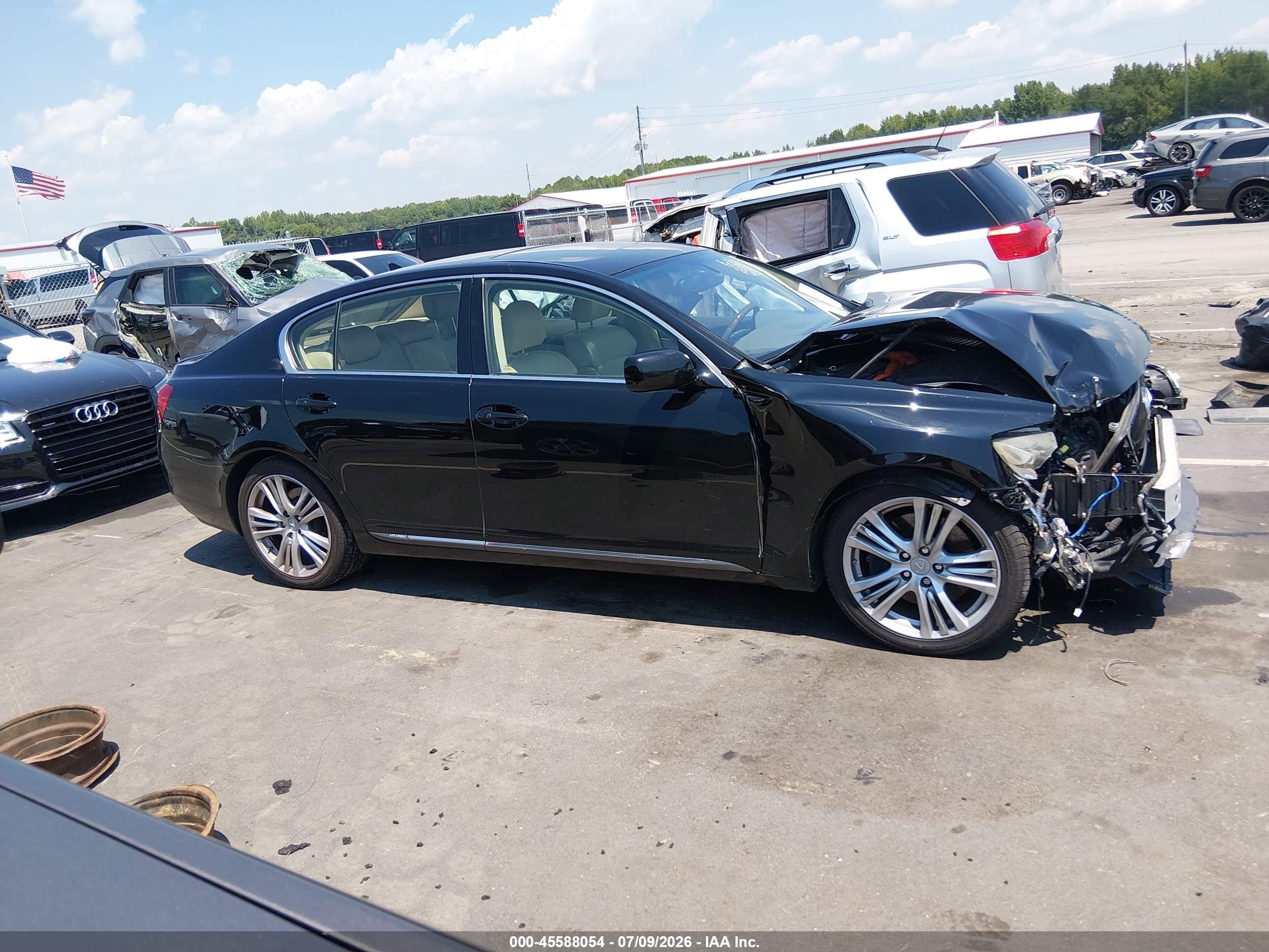 2007 Lexus Gs 450h   Black vin: JTHBC96SX75007515