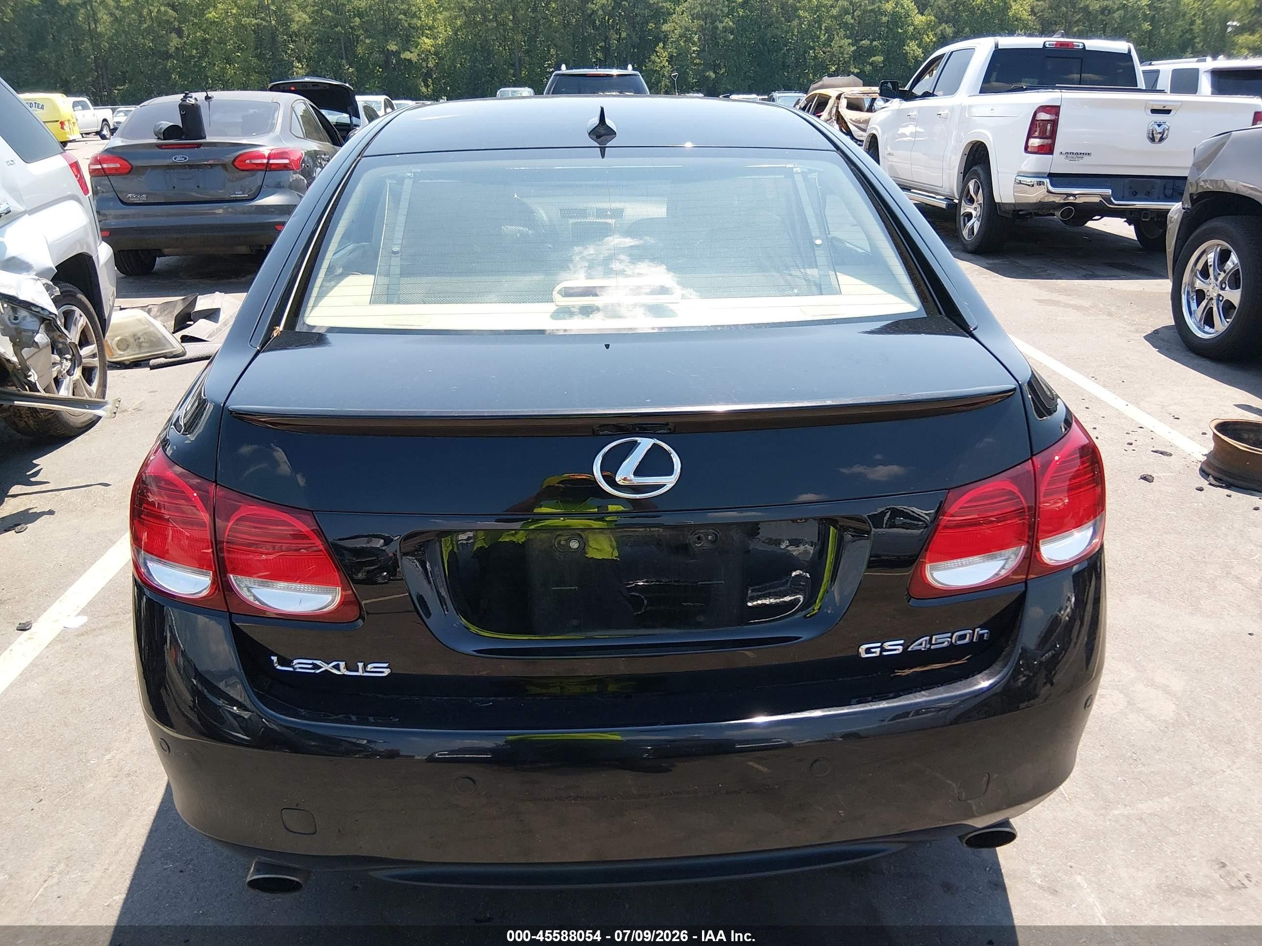 2007 Lexus Gs 450h   Black vin: JTHBC96SX75007515