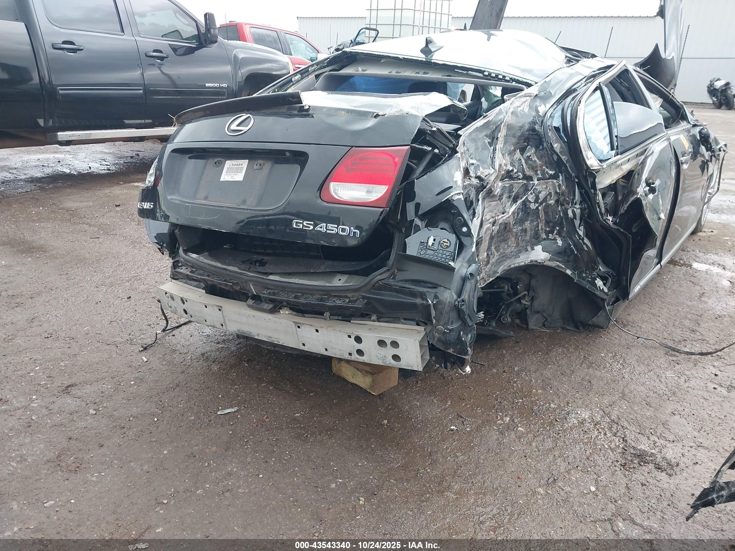 2007 Lexus Gs 450h   Черный vin: JTHBC96SX75009491