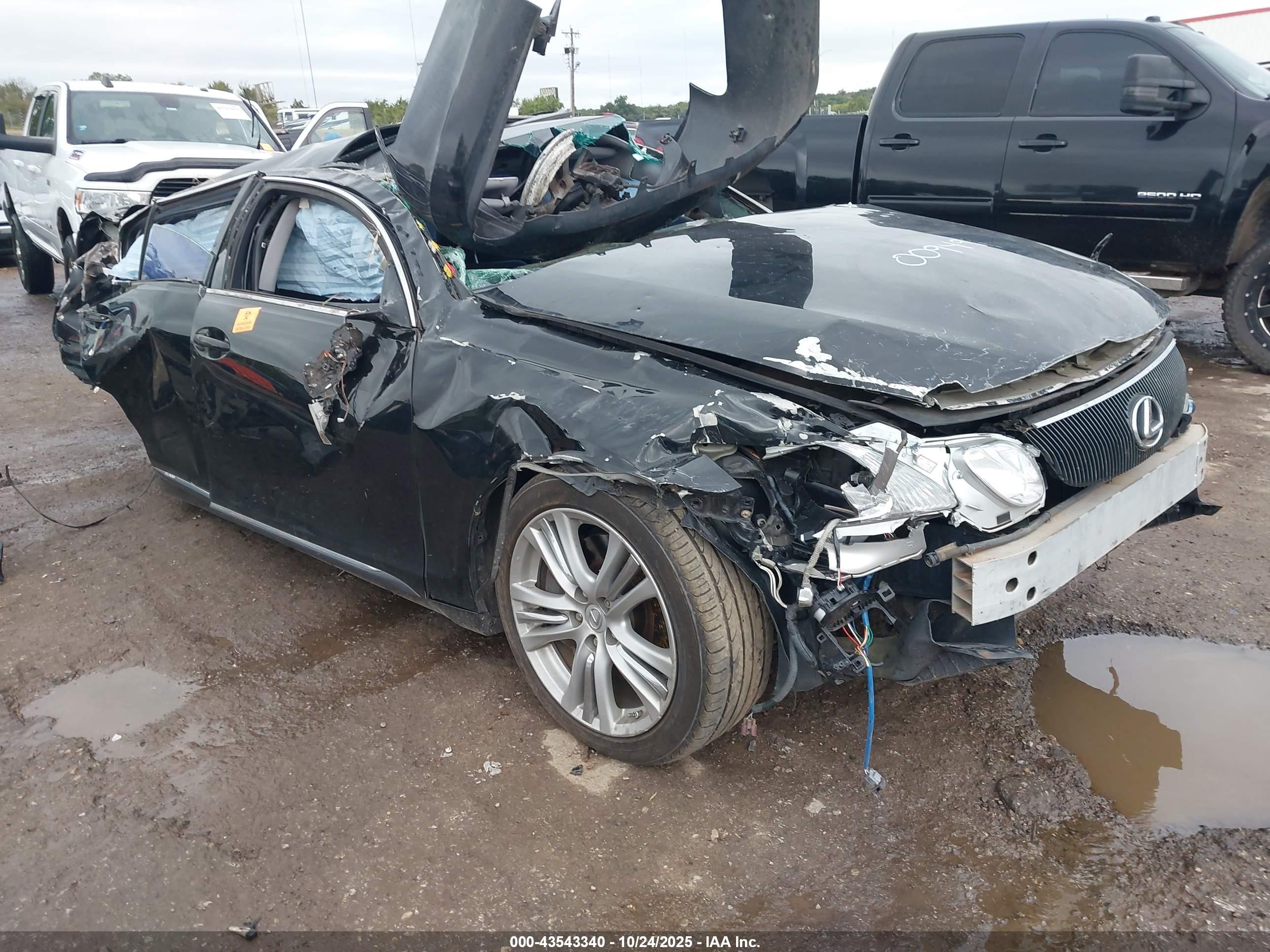 2007 Lexus Gs 450h   Black vin: JTHBC96SX75009491