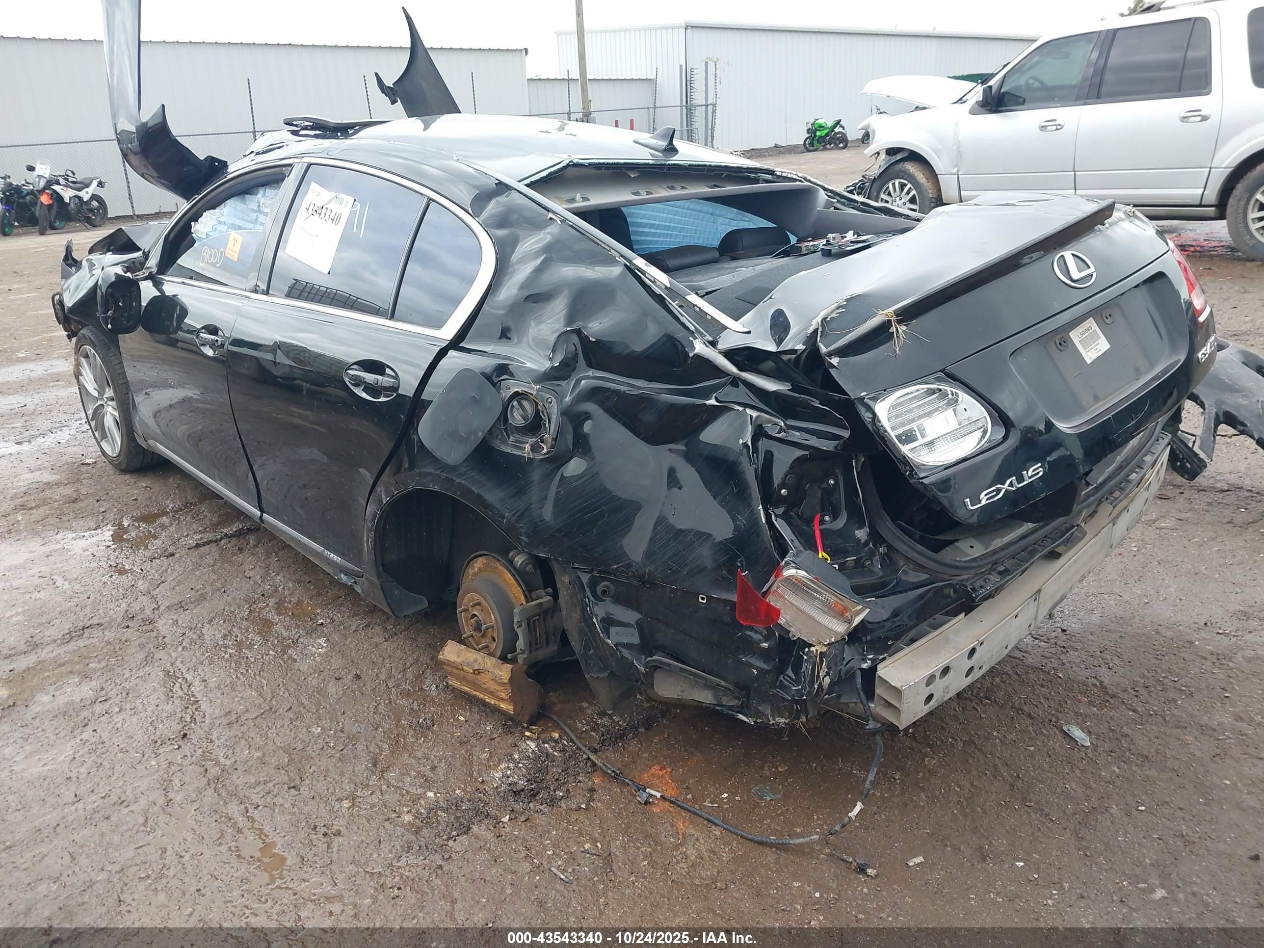 2007 Lexus Gs 450h   Черный vin: JTHBC96SX75009491
