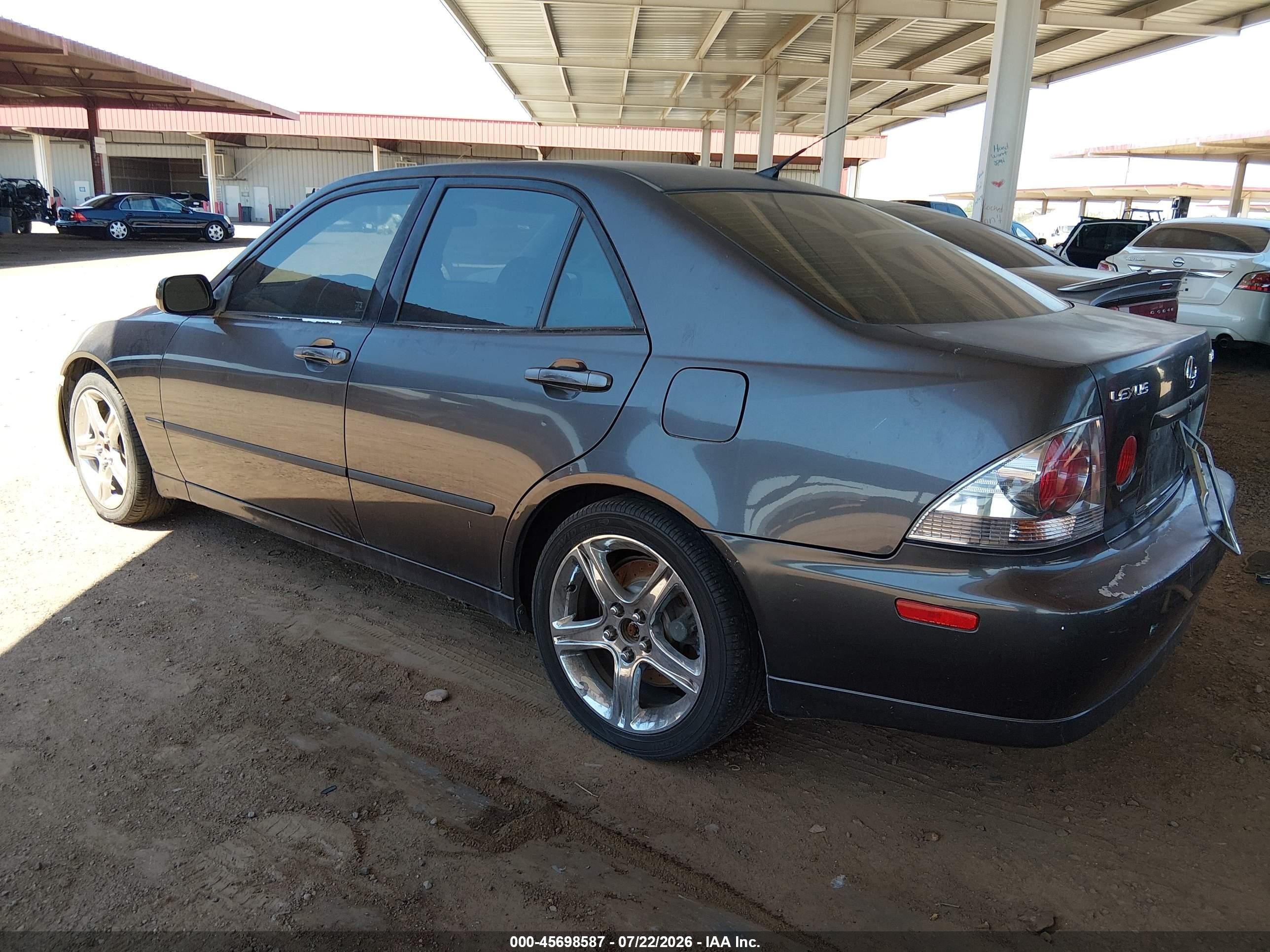 2001 Lexus Is 300   Gray vin: JTHBD182010029054
