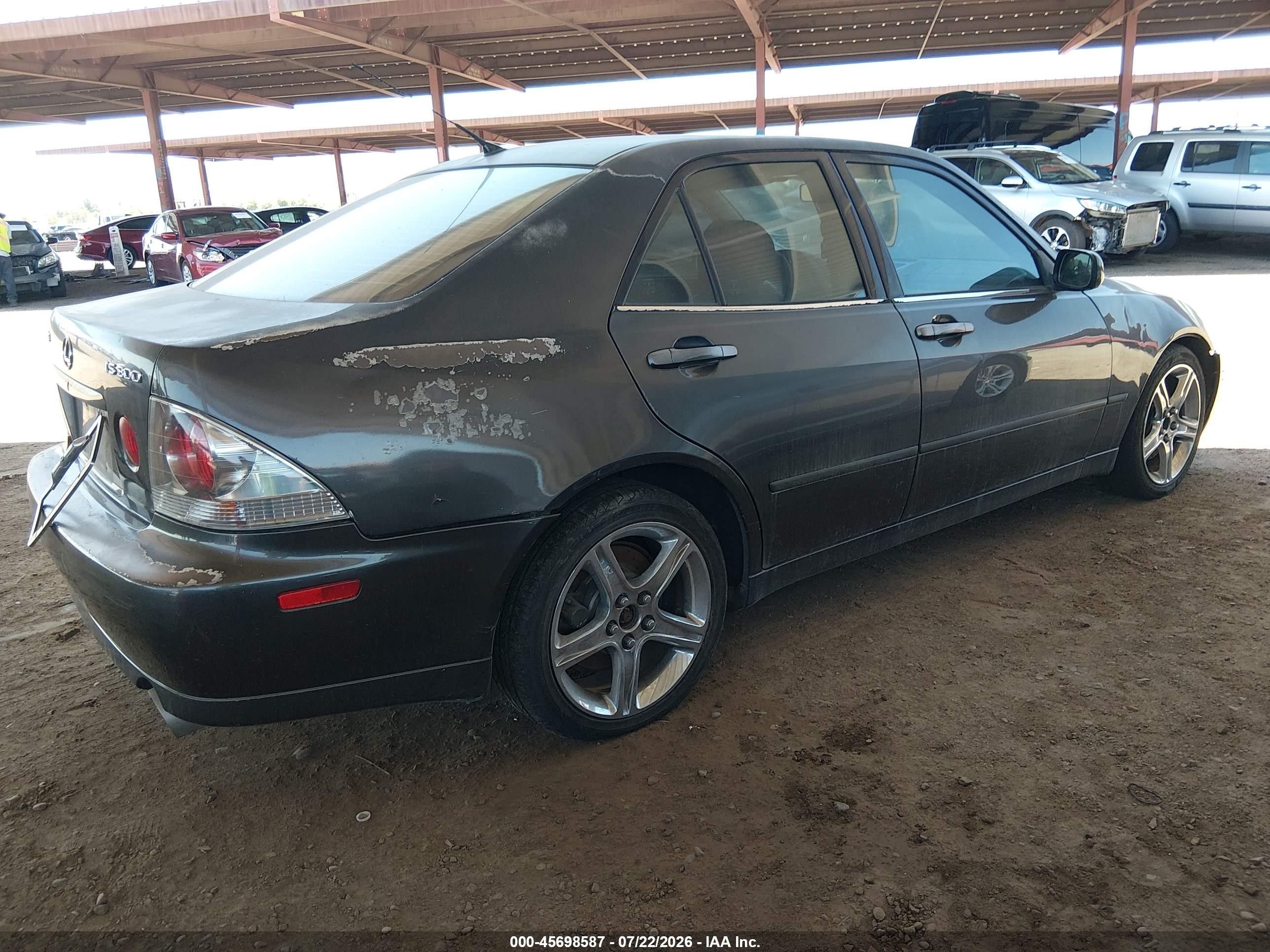 2001 Lexus Is 300   Gray vin: JTHBD182010029054