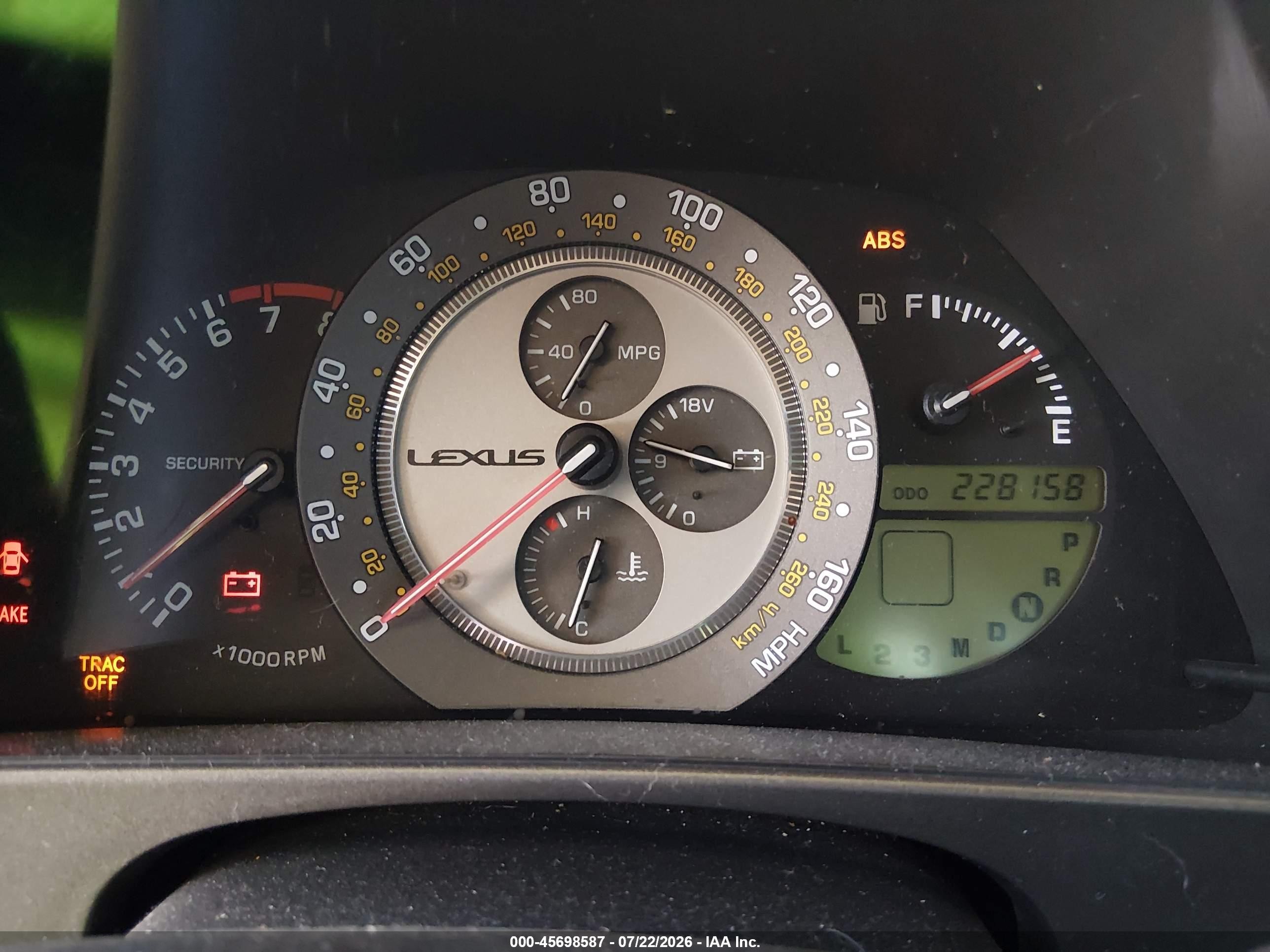 2001 Lexus Is 300   Gray vin: JTHBD182010029054