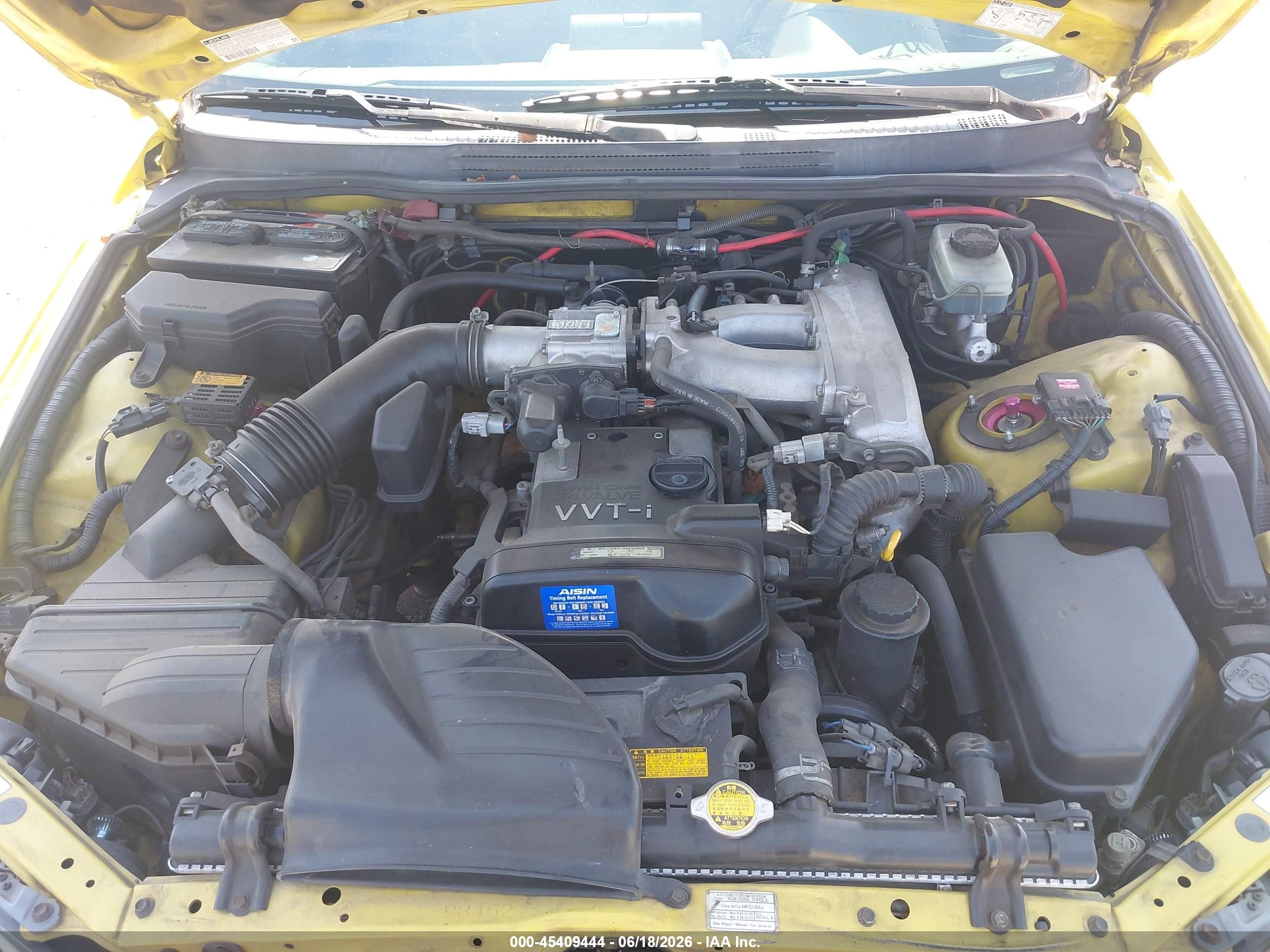 2001 Lexus Is 300   Yellow vin: JTHBD182210007475