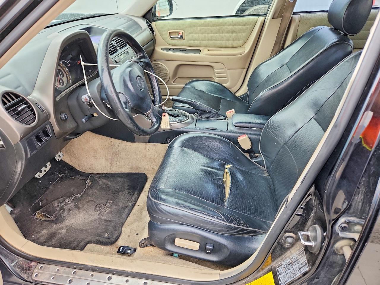 2001 Lexus Is 300 Black vin: JTHBD182310001183