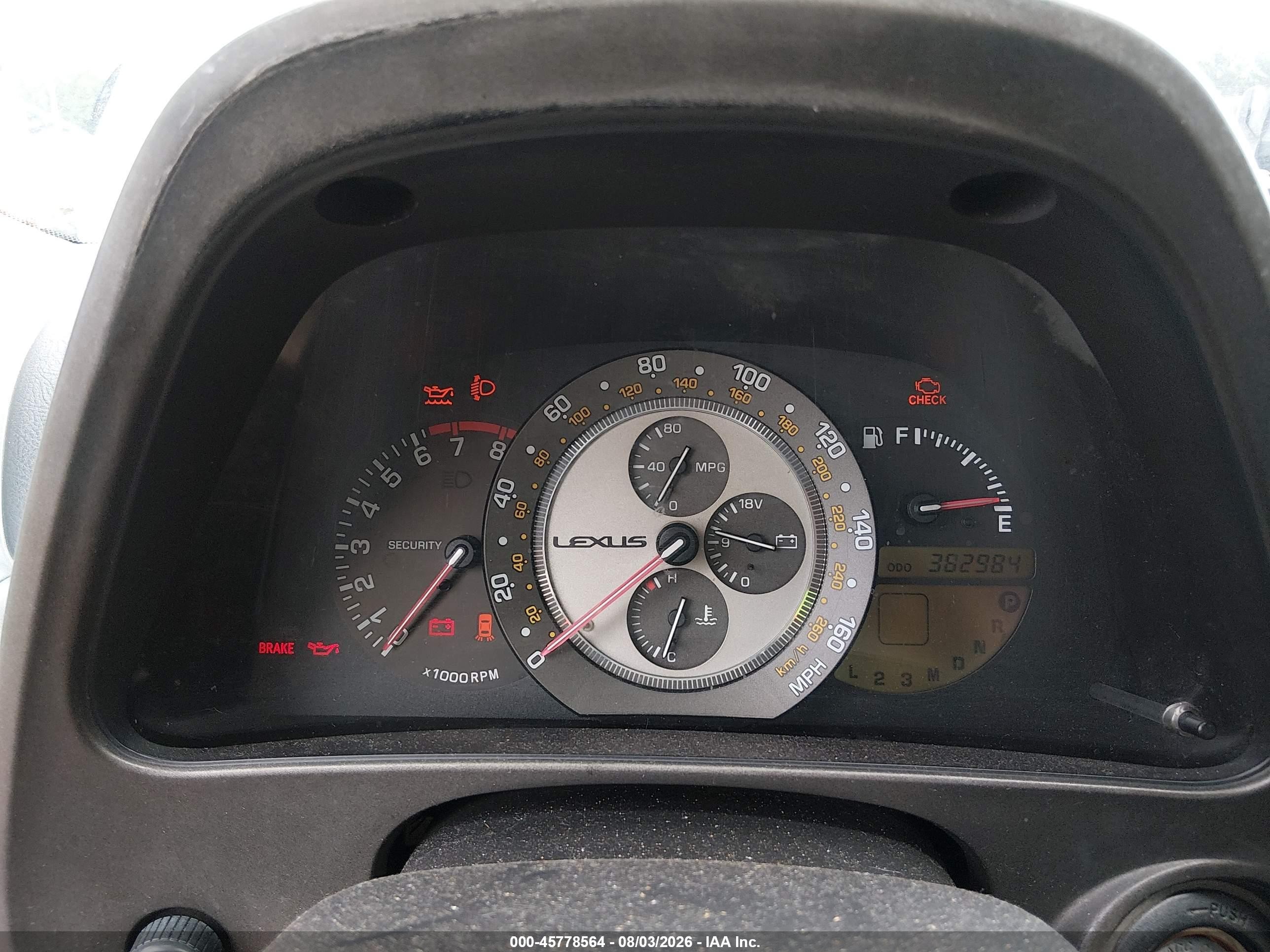 2001 Lexus Is 300   Silver vin: JTHBD182310006903