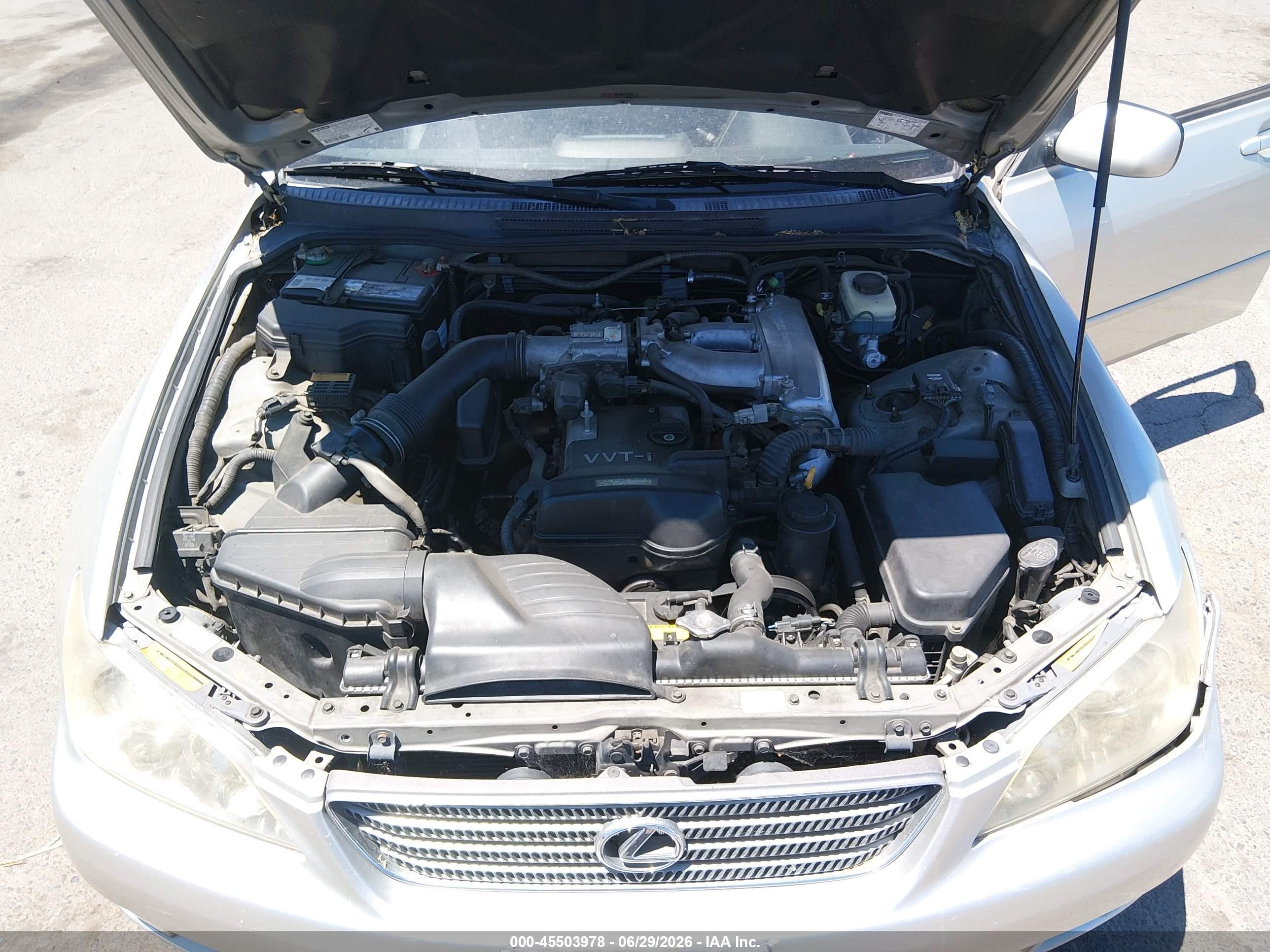 2001 Lexus Is 300   Silver vin: JTHBD182410025301