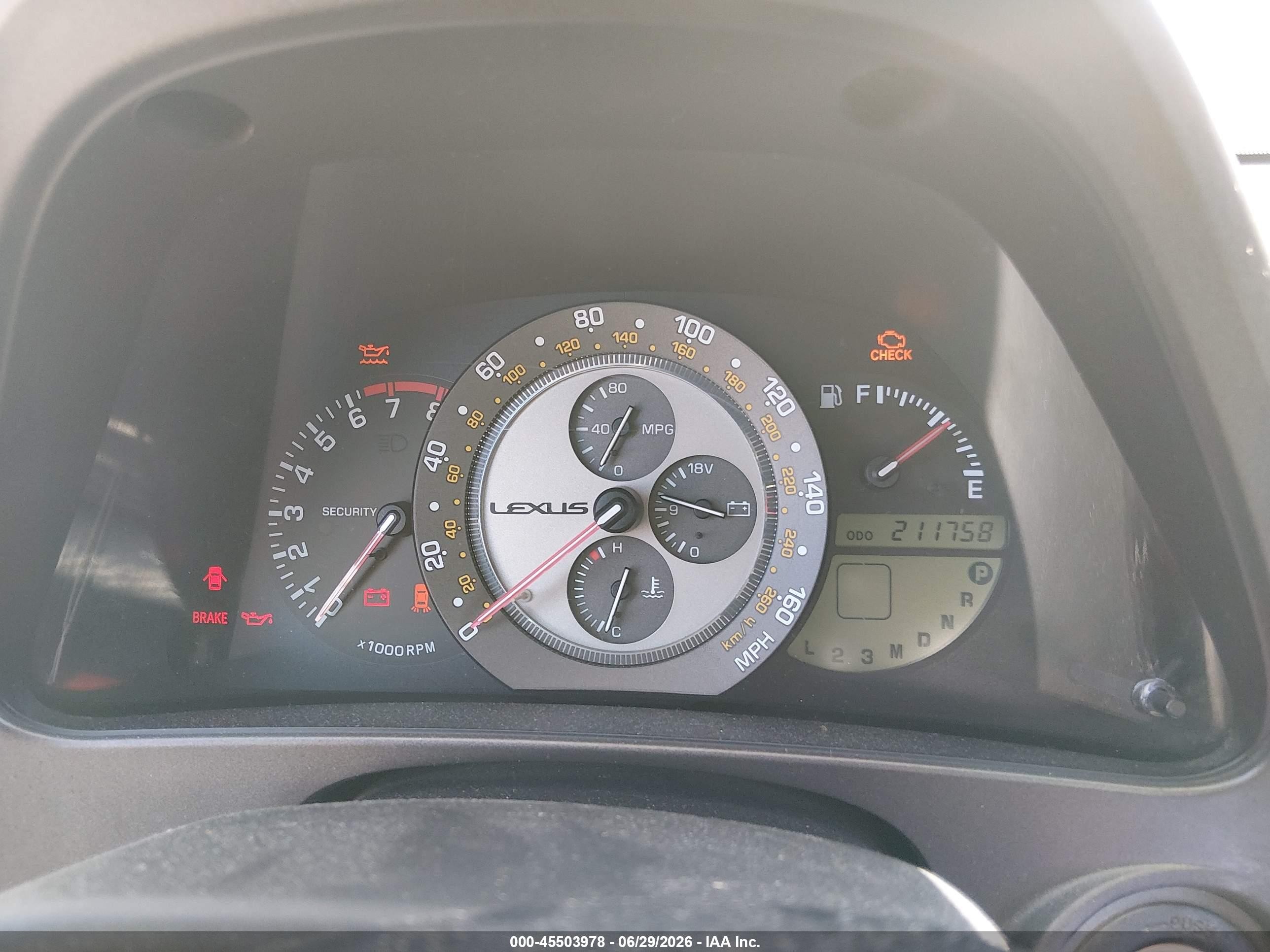 2001 Lexus Is 300   Silver vin: JTHBD182410025301