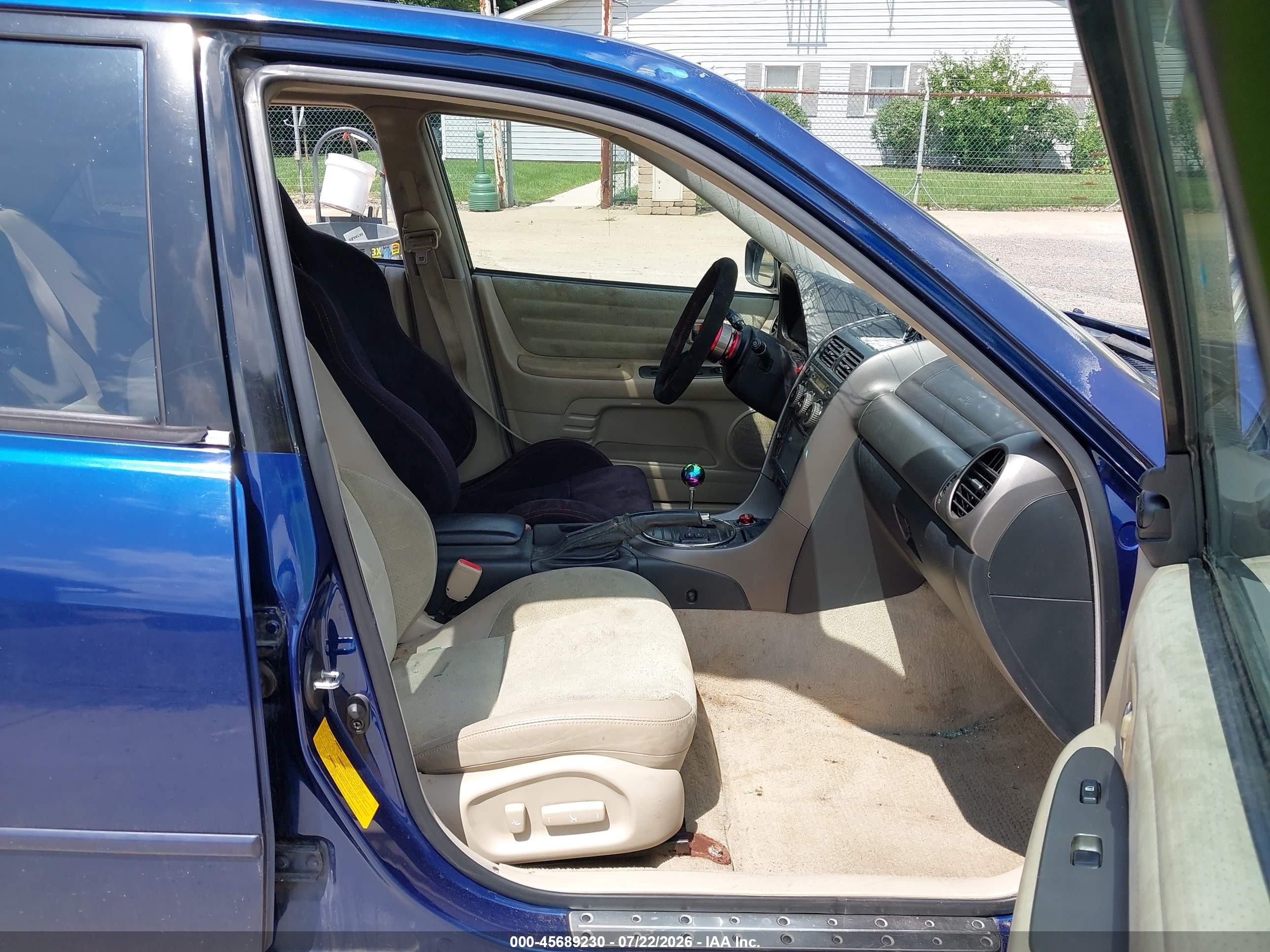 2001 Lexus Is 300 Blue vin: JTHBD182710015264