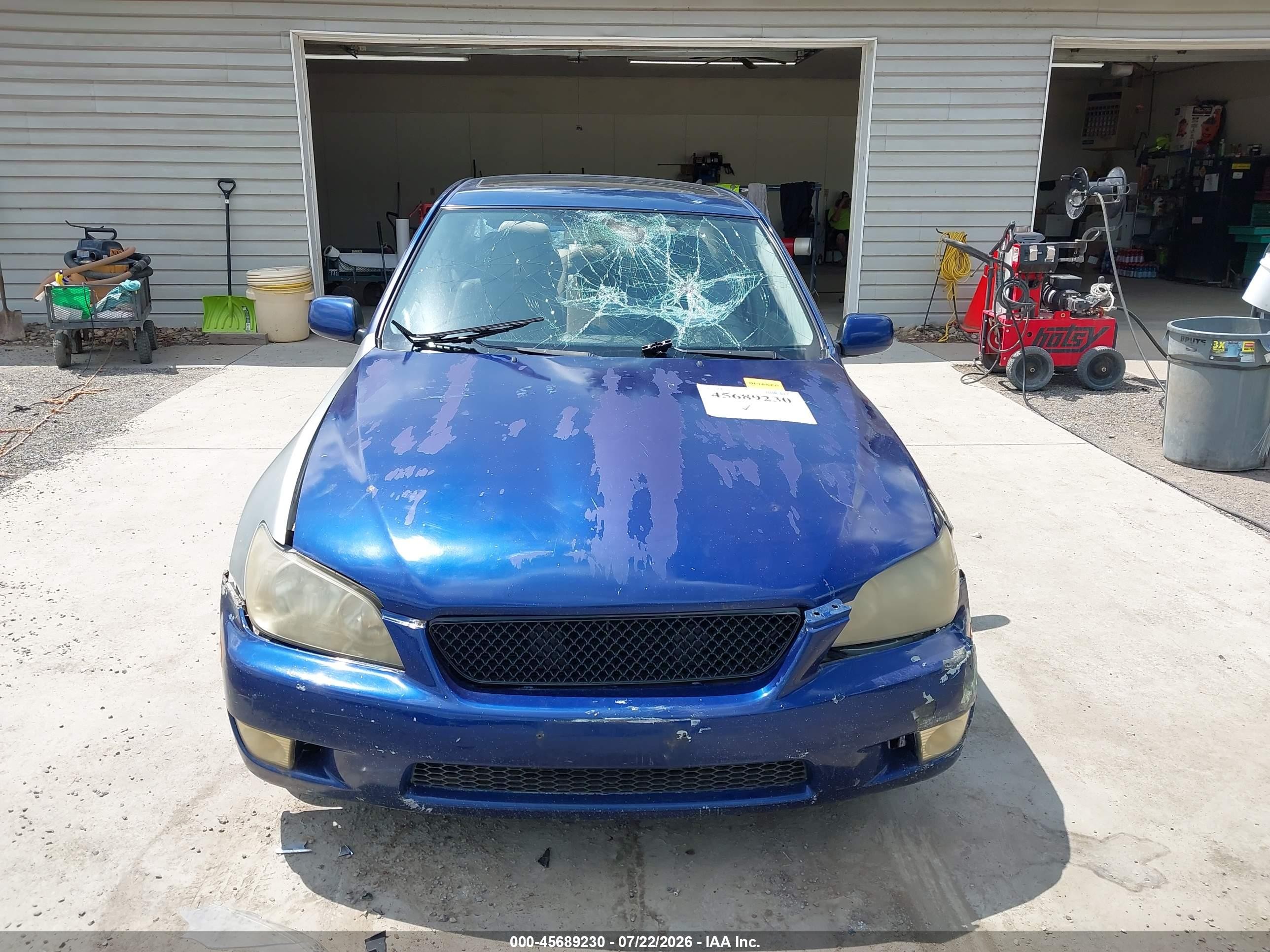 2001 Lexus Is 300 Blue vin: JTHBD182710015264