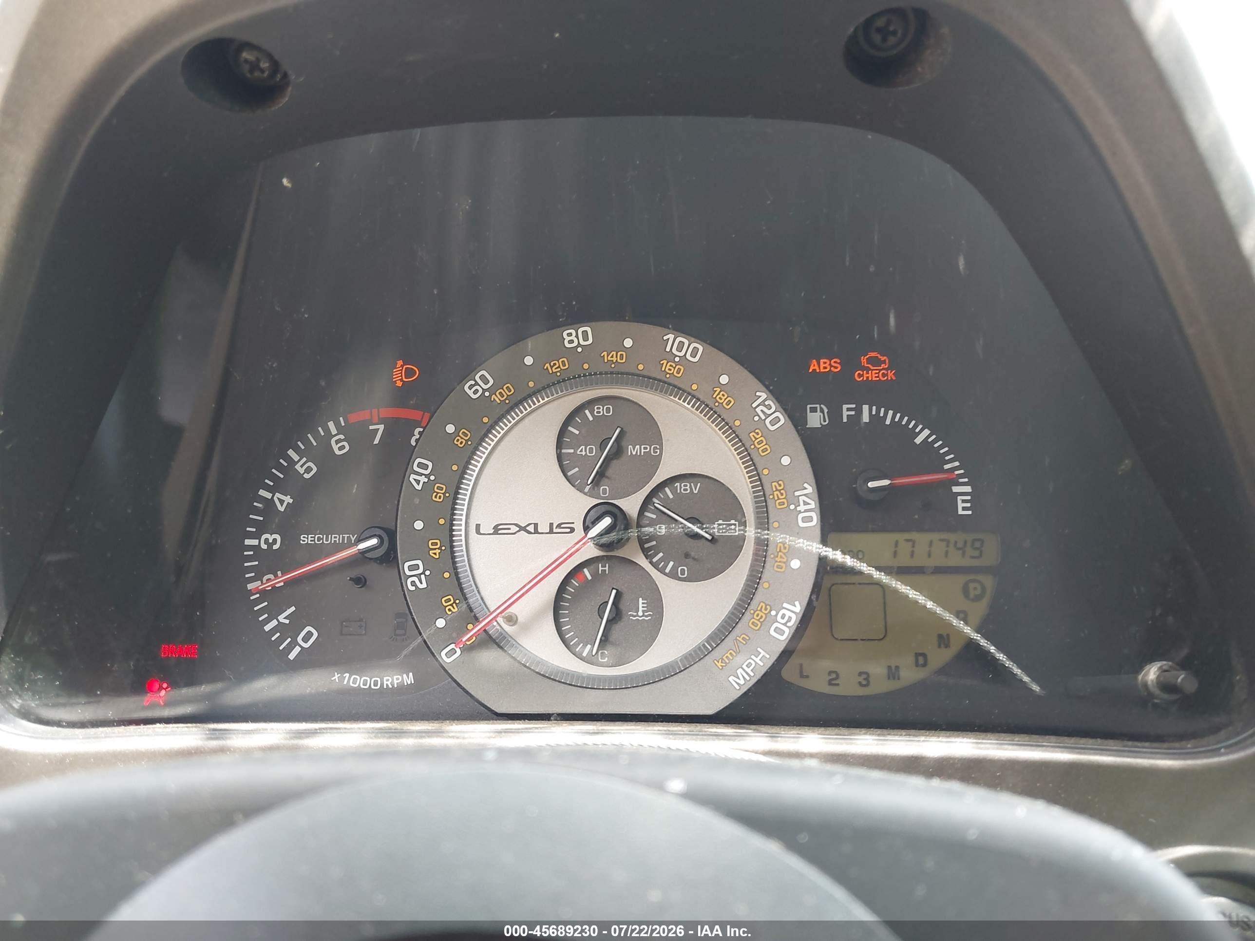 2001 Lexus Is 300 Blue vin: JTHBD182710015264