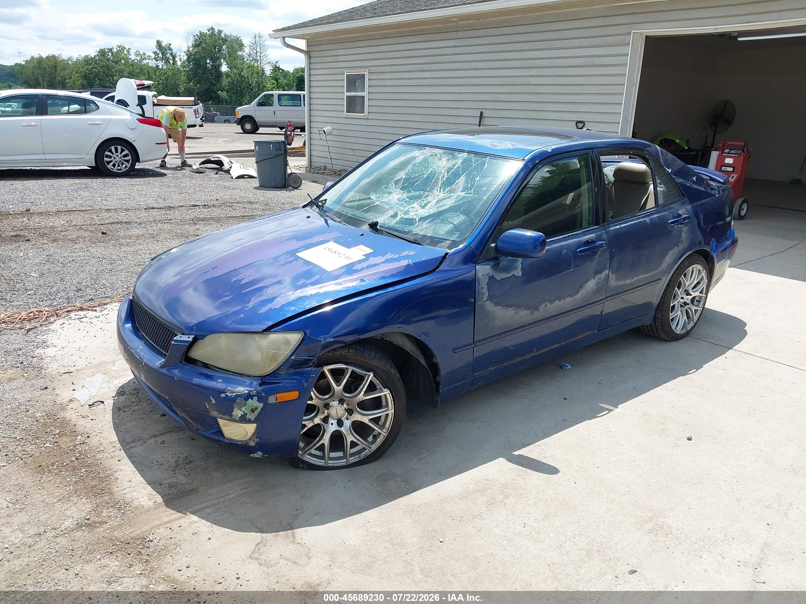 2001 Lexus Is 300 Blue vin: JTHBD182710015264