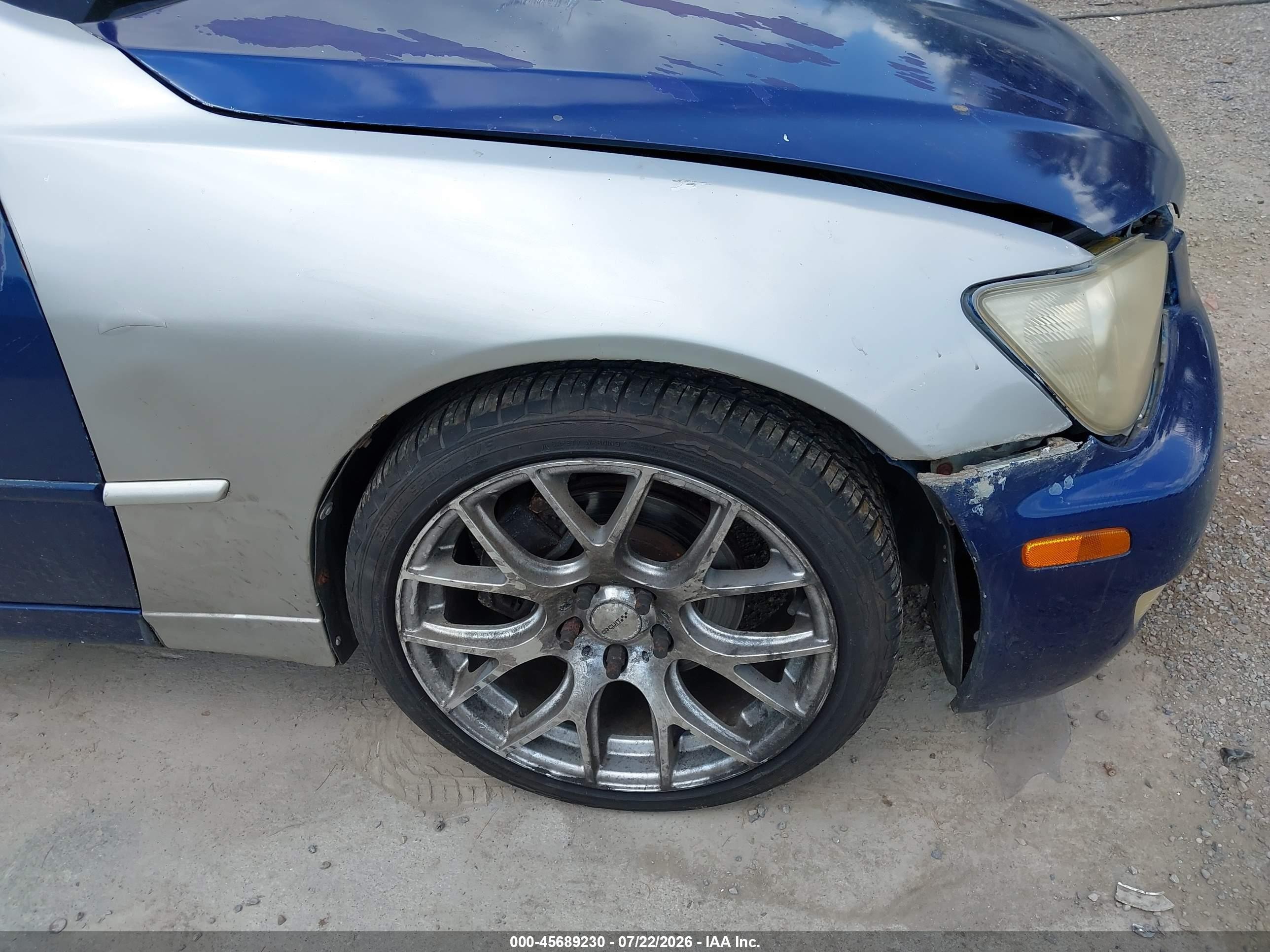 2001 Lexus Is 300 Blue vin: JTHBD182710015264
