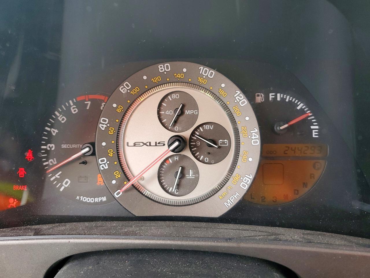 2001 Lexus Is 300 Silver vin: JTHBD182910030381