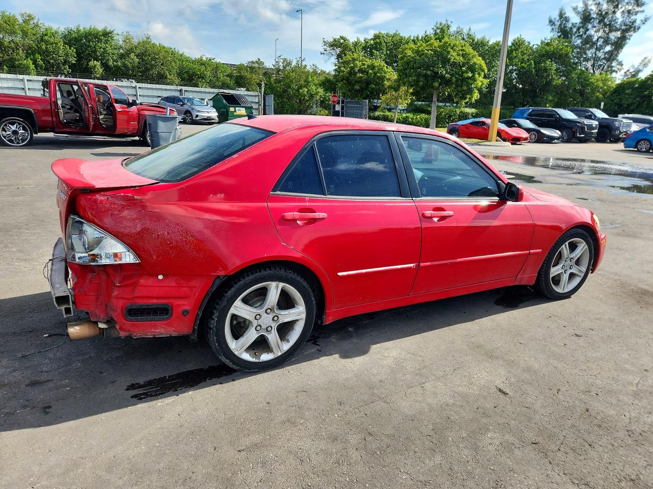 2004 Lexus Is 300 Красный vin: JTHBD192040089810