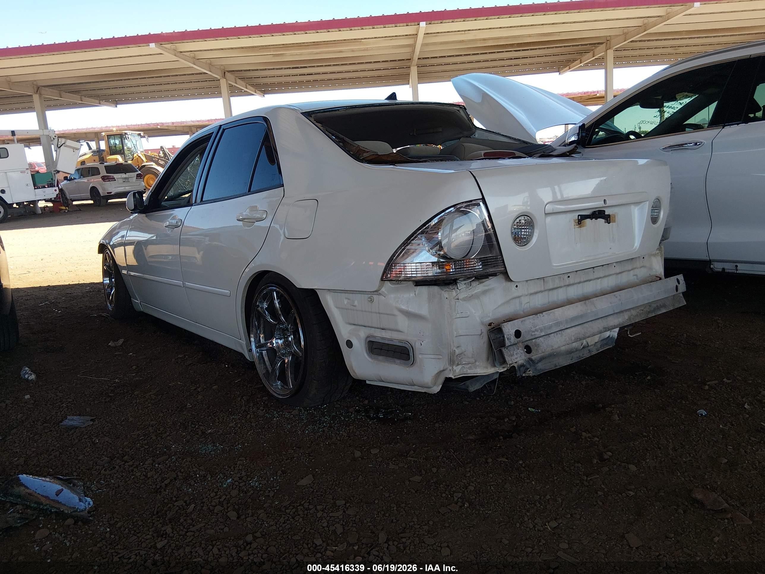 2002 Lexus Is 300 Base W/5-speed Manual White vin: JTHBD192120045196