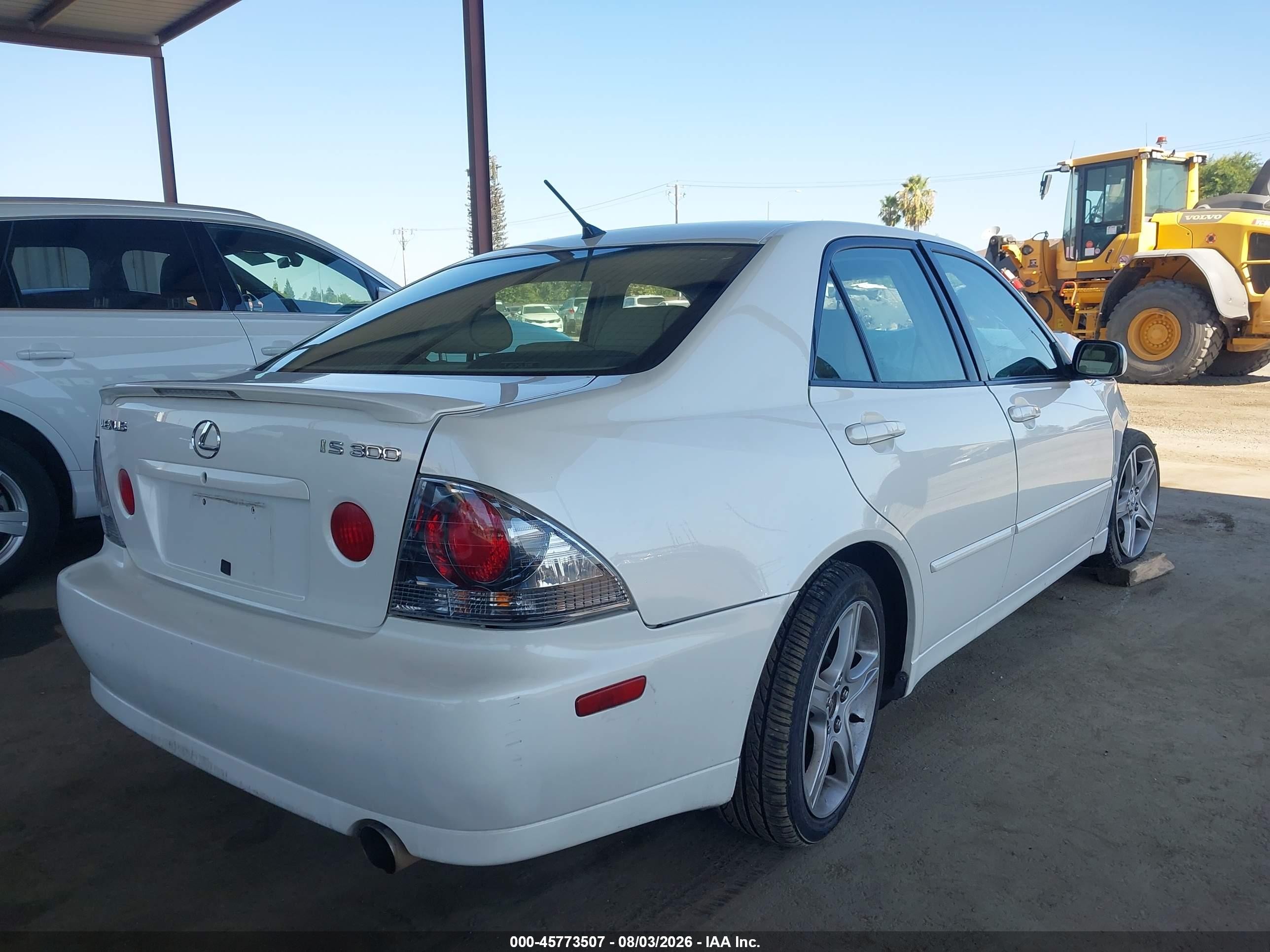 2004 Lexus Is 300   White vin: JTHBD192140087337