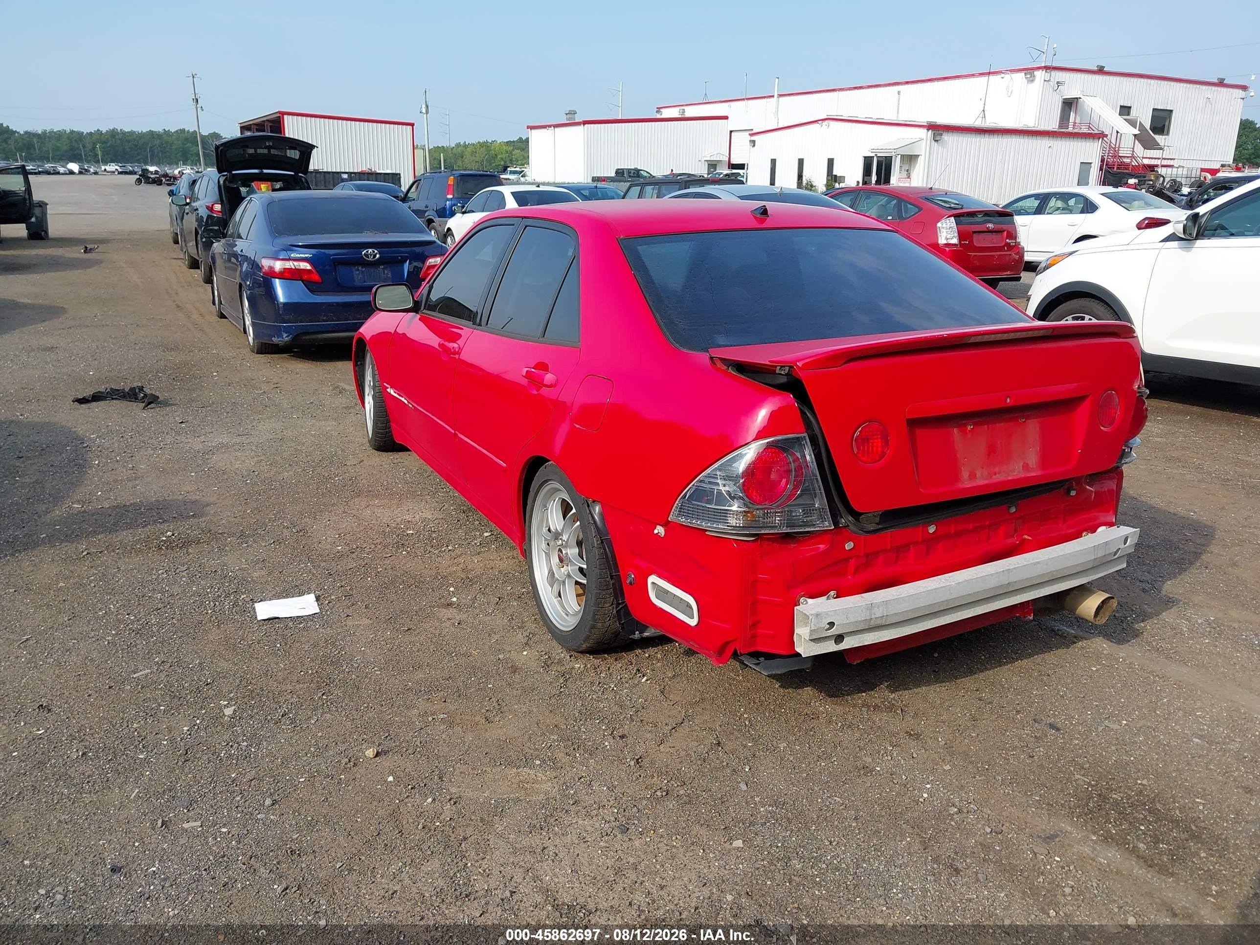 2004 Lexus Is 300 Red vin: JTHBD192140088245
