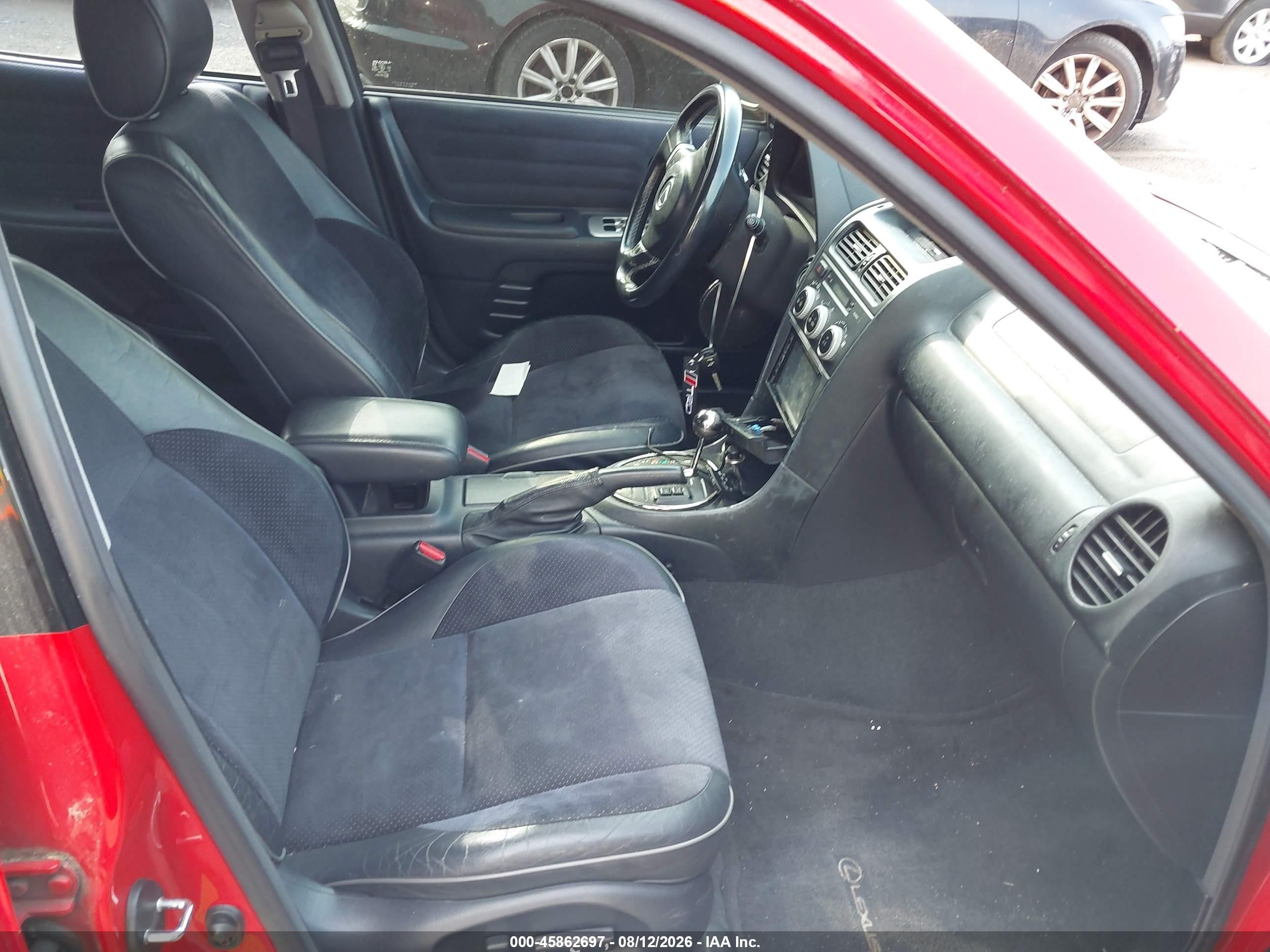 2004 Lexus Is 300 Red vin: JTHBD192140088245