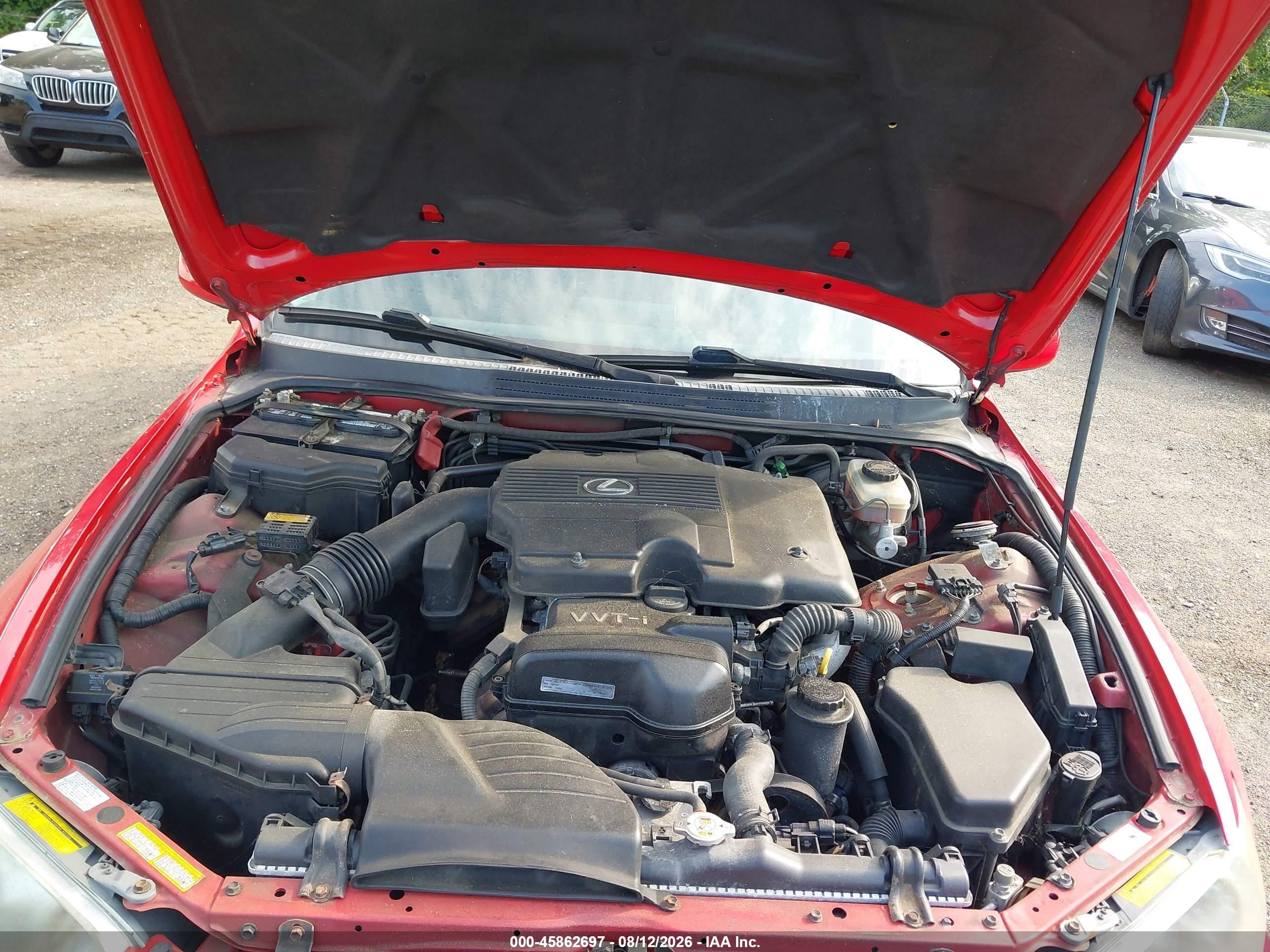 2004 Lexus Is 300 Red vin: JTHBD192140088245