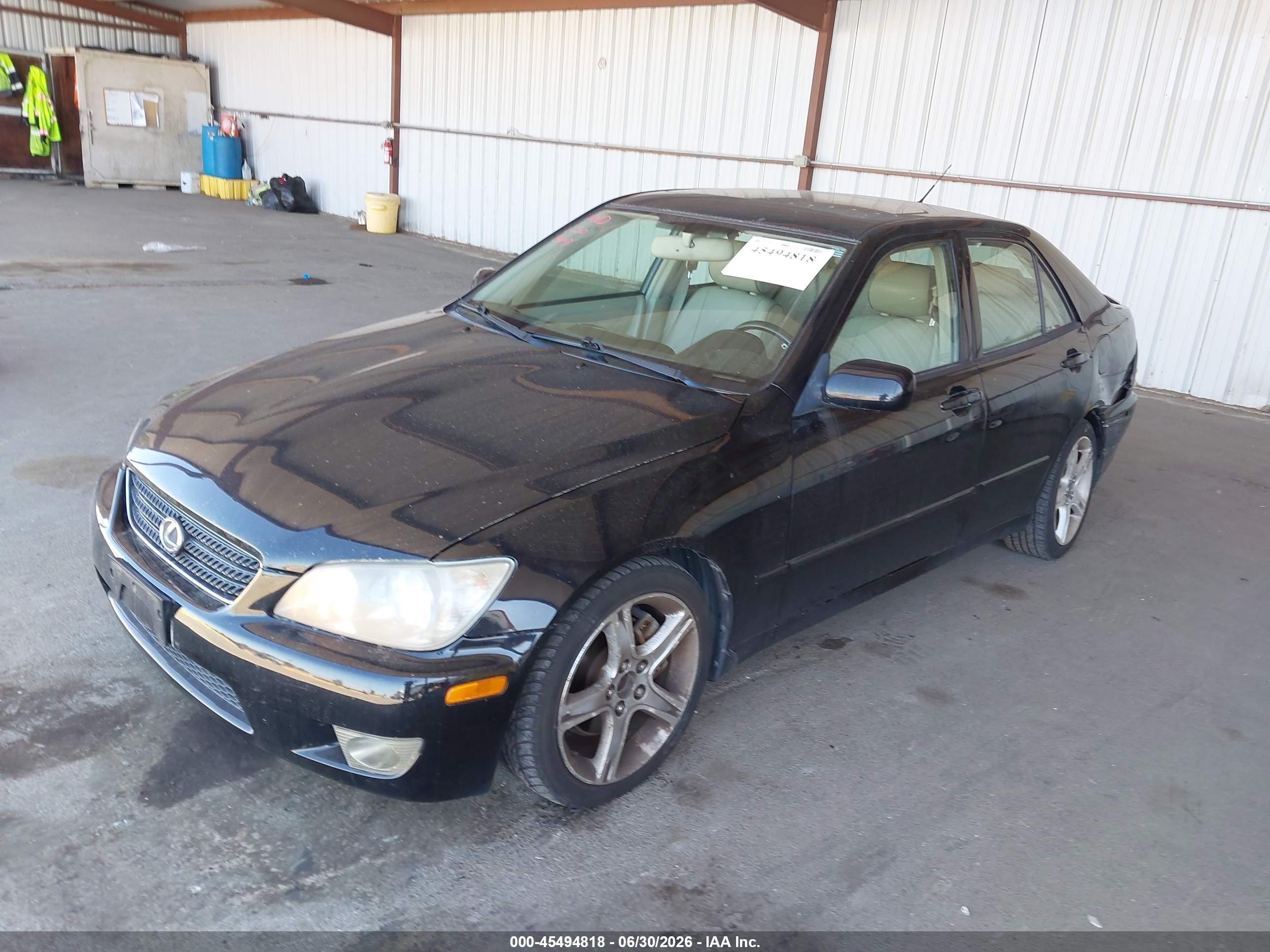 2005 Lexus Is 300   Черный vin: JTHBD192150100038