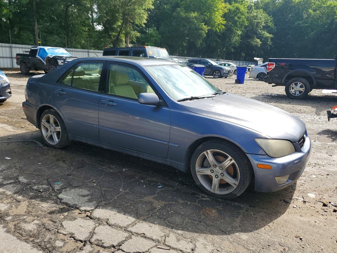 2005 Lexus Is 300 Blue vin: JTHBD192150101495