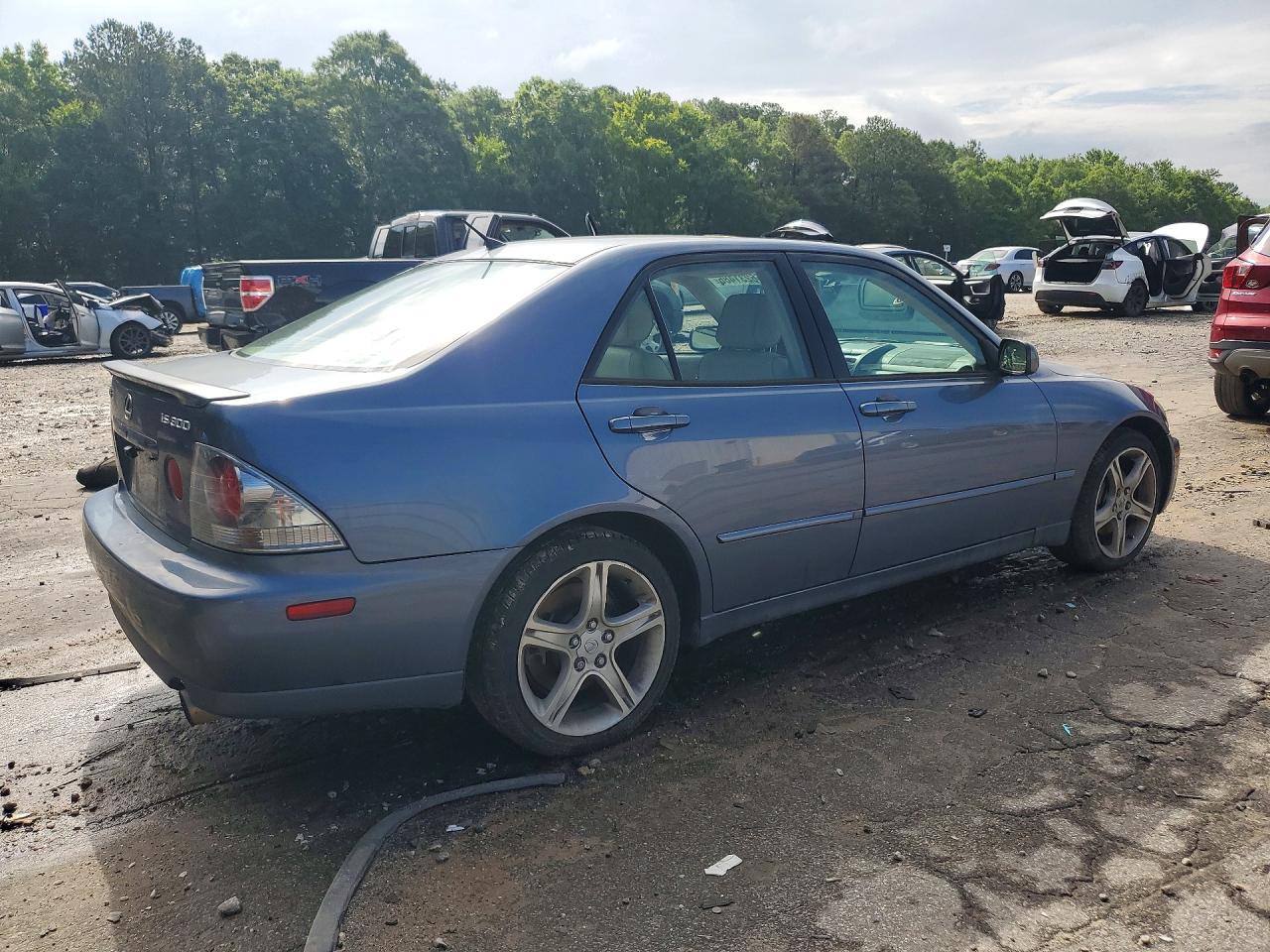 2005 Lexus Is 300 Blue vin: JTHBD192150101495
