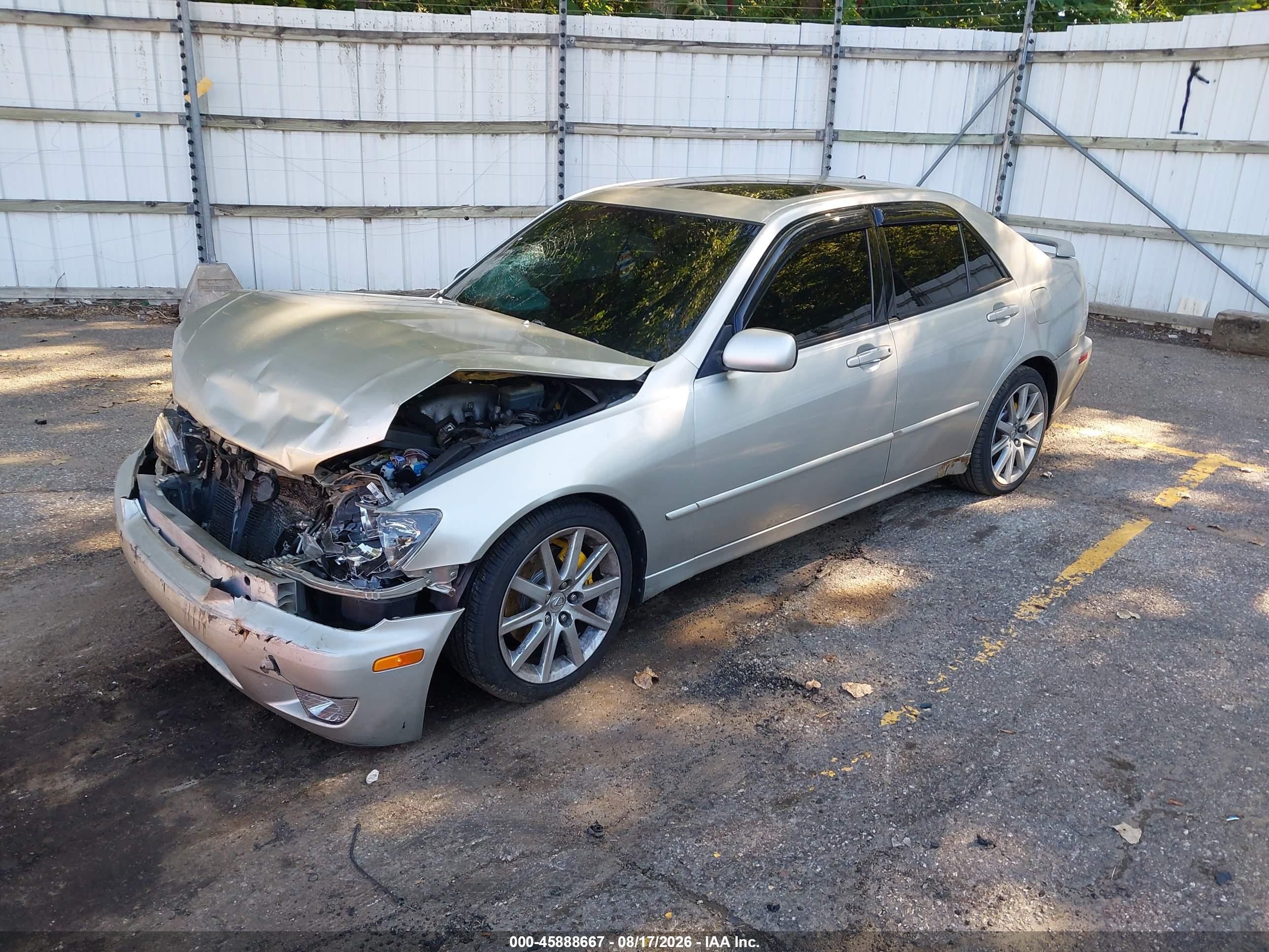 2002 Lexus Is 300 Silver vin: JTHBD192320039772