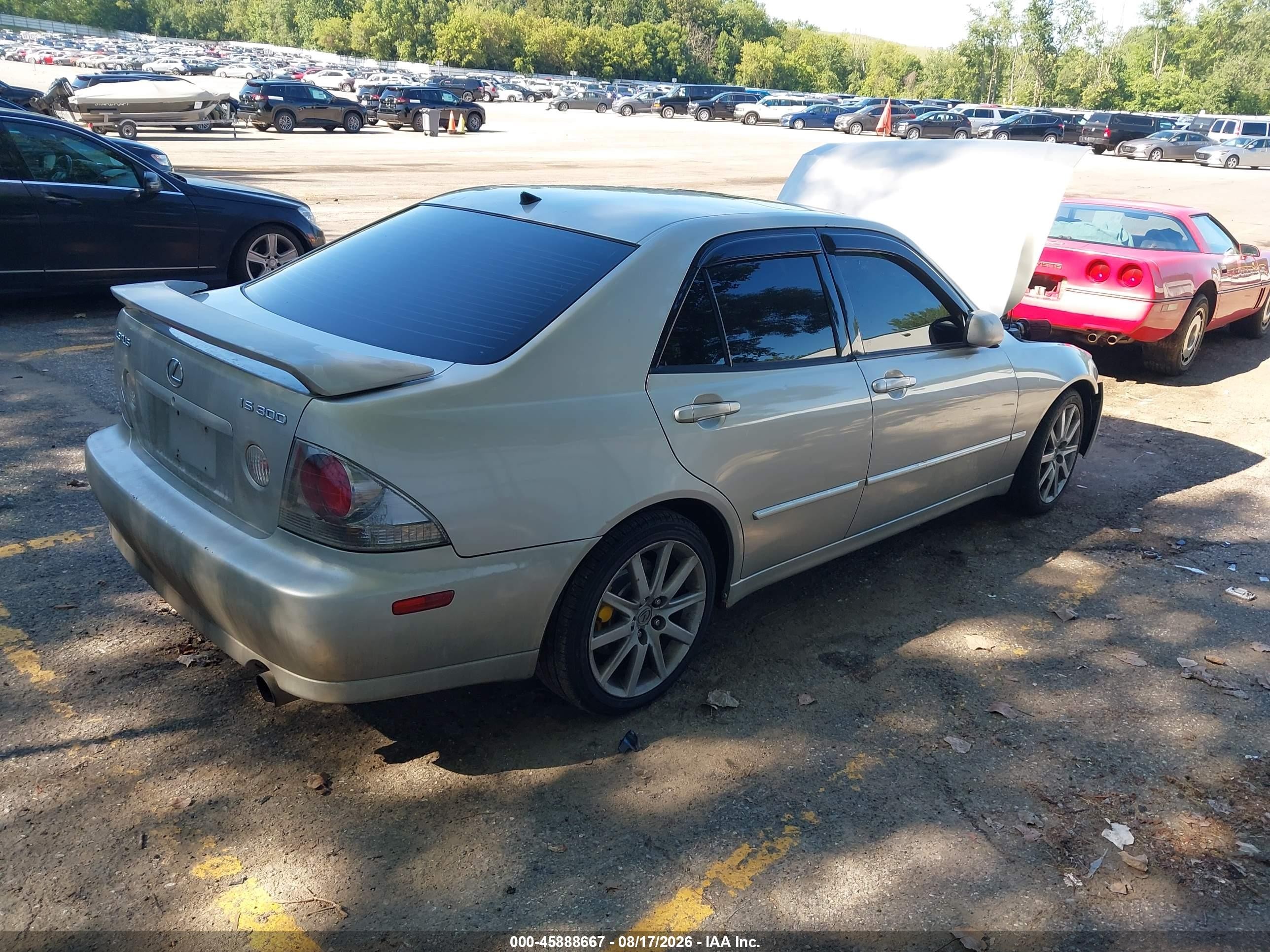 2002 Lexus Is 300 Silver vin: JTHBD192320039772