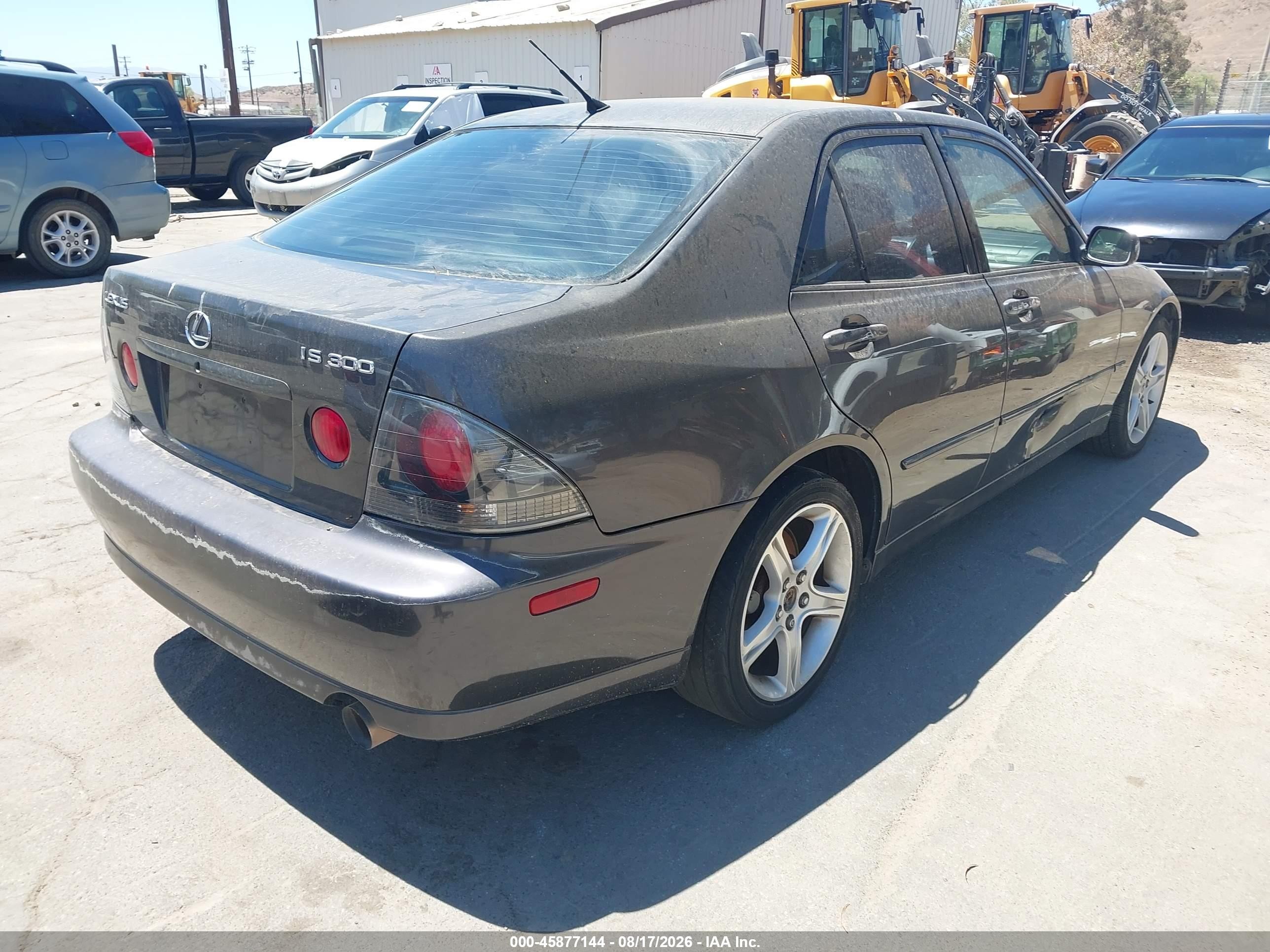 2003 Lexus Is 300   Gray vin: JTHBD192330065144