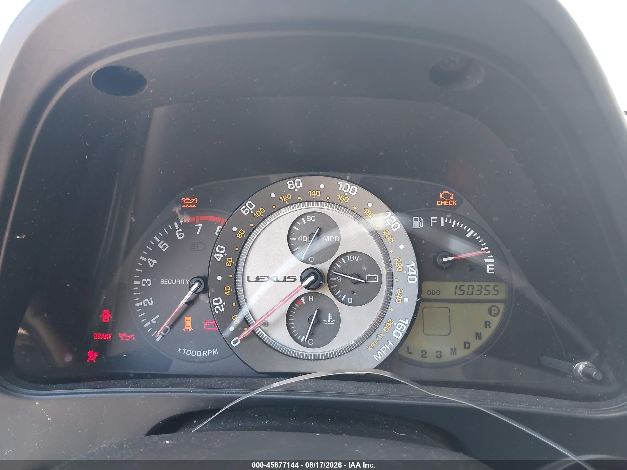 2003 Lexus Is 300   Gray vin: JTHBD192330065144
