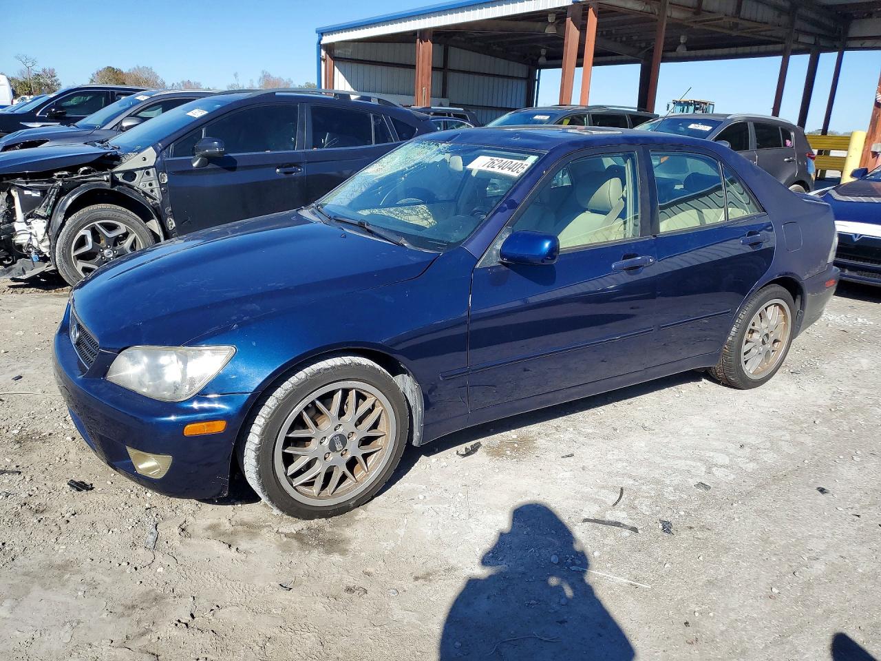 2004 Lexus Is 300 Blue vin: JTHBD192340082821
