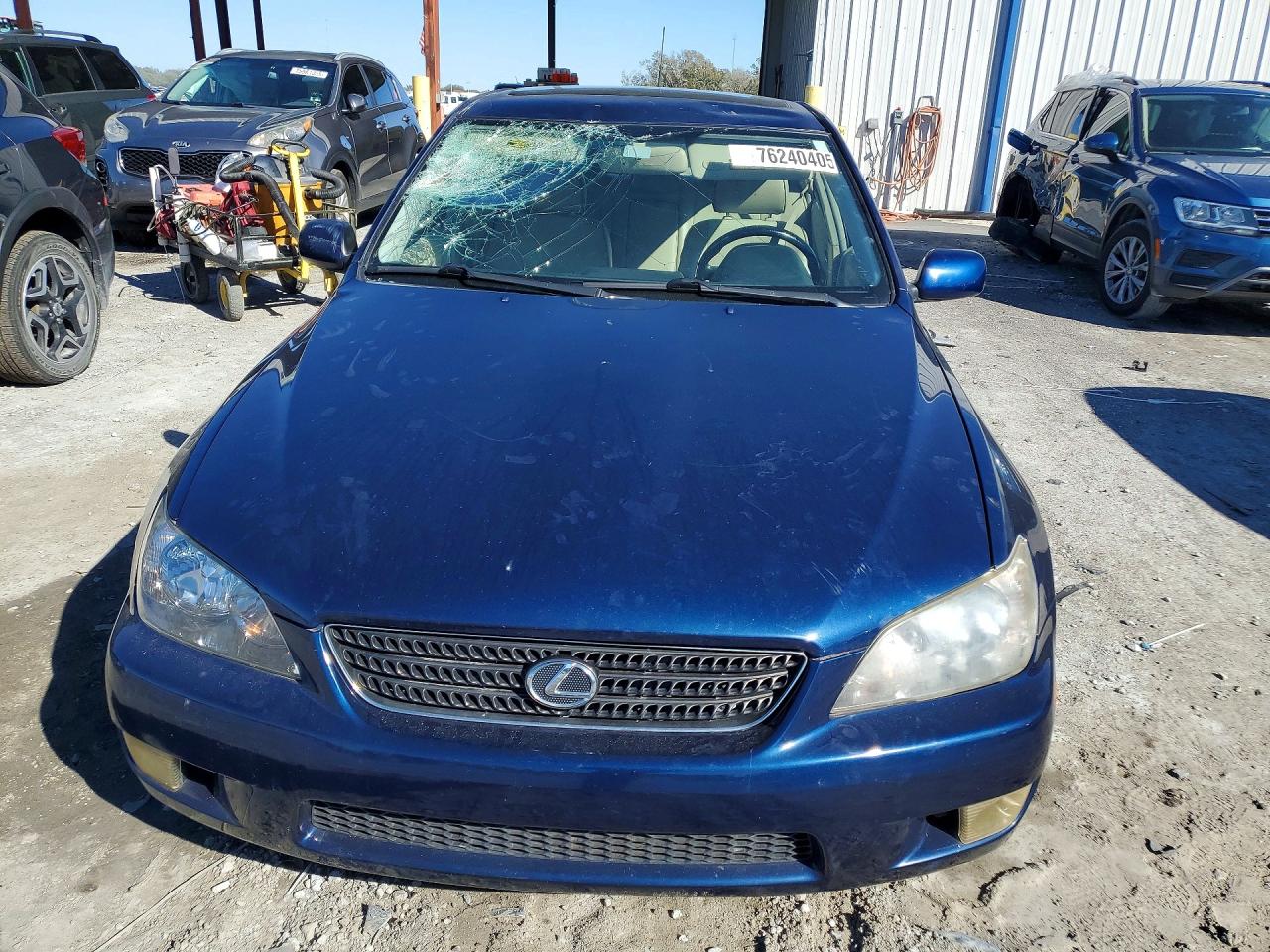 2004 Lexus Is 300 Blue vin: JTHBD192340082821