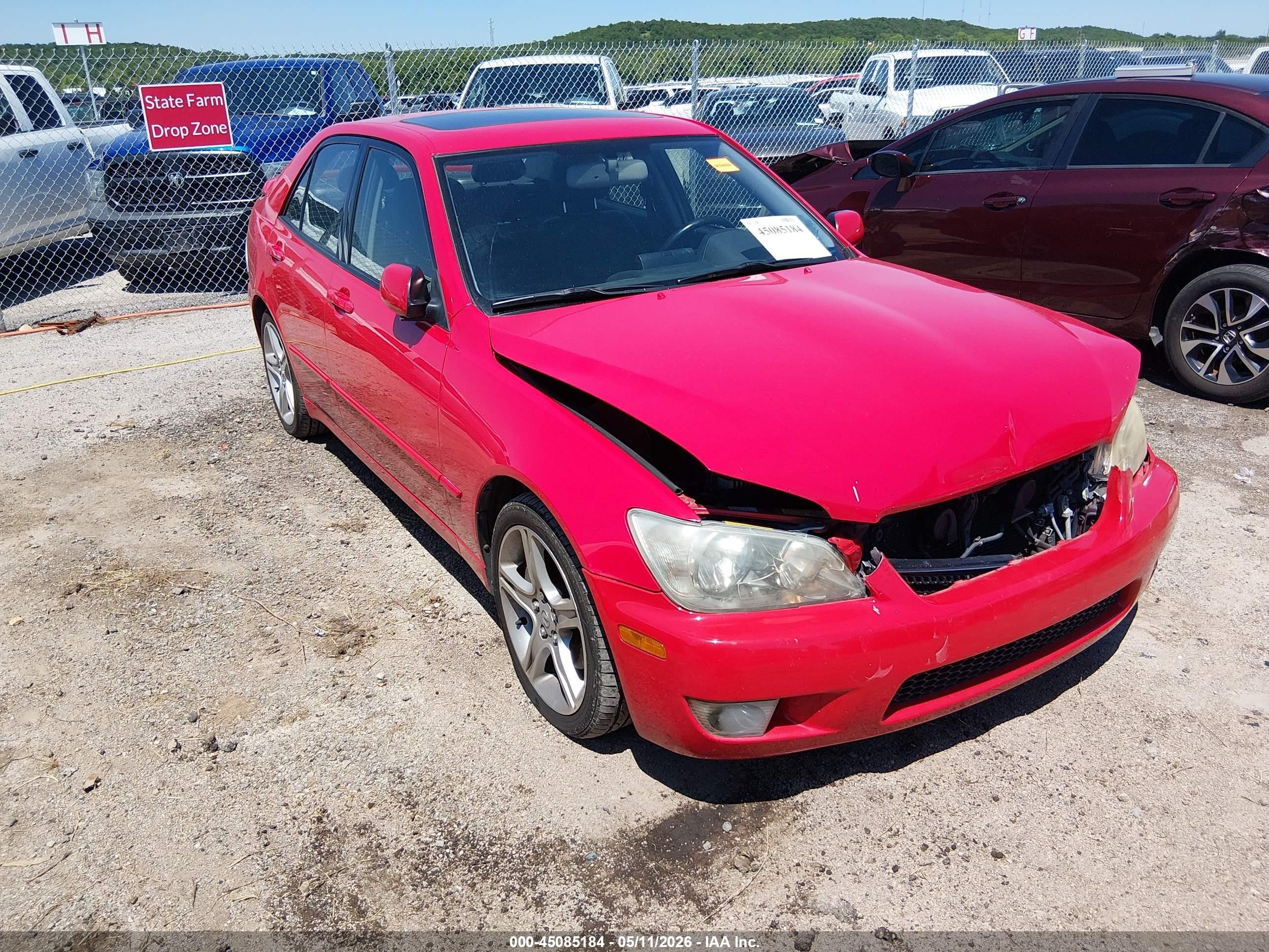 2004 Lexus Is 300   Red vin: JTHBD192340085637