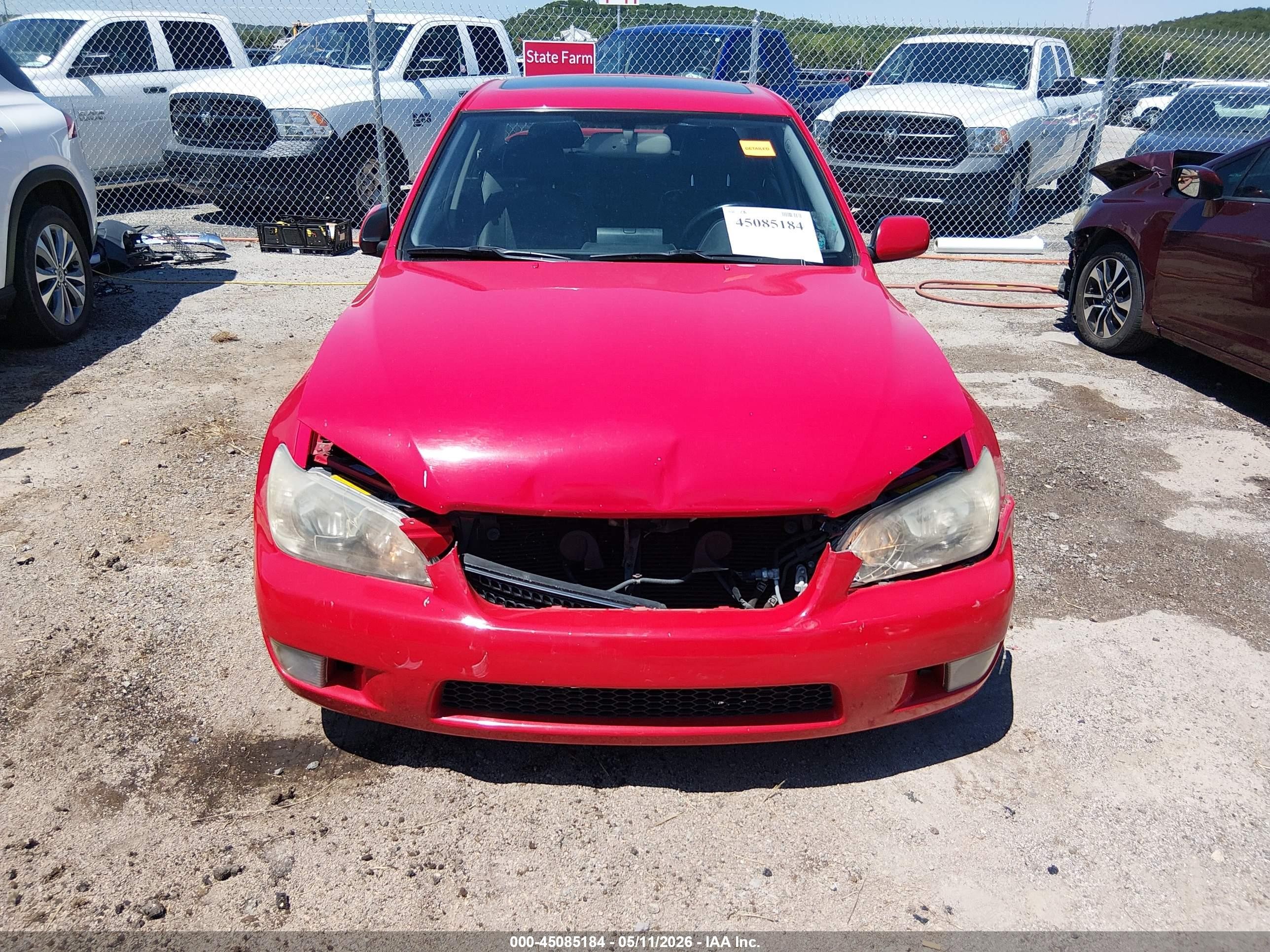2004 Lexus Is 300   Red vin: JTHBD192340085637
